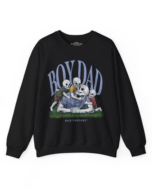 BOY DAD v3 (FULL HOUSE) - CREWNECK SWEATSHIRT – Sweatshirt – Dead Threads Apparel