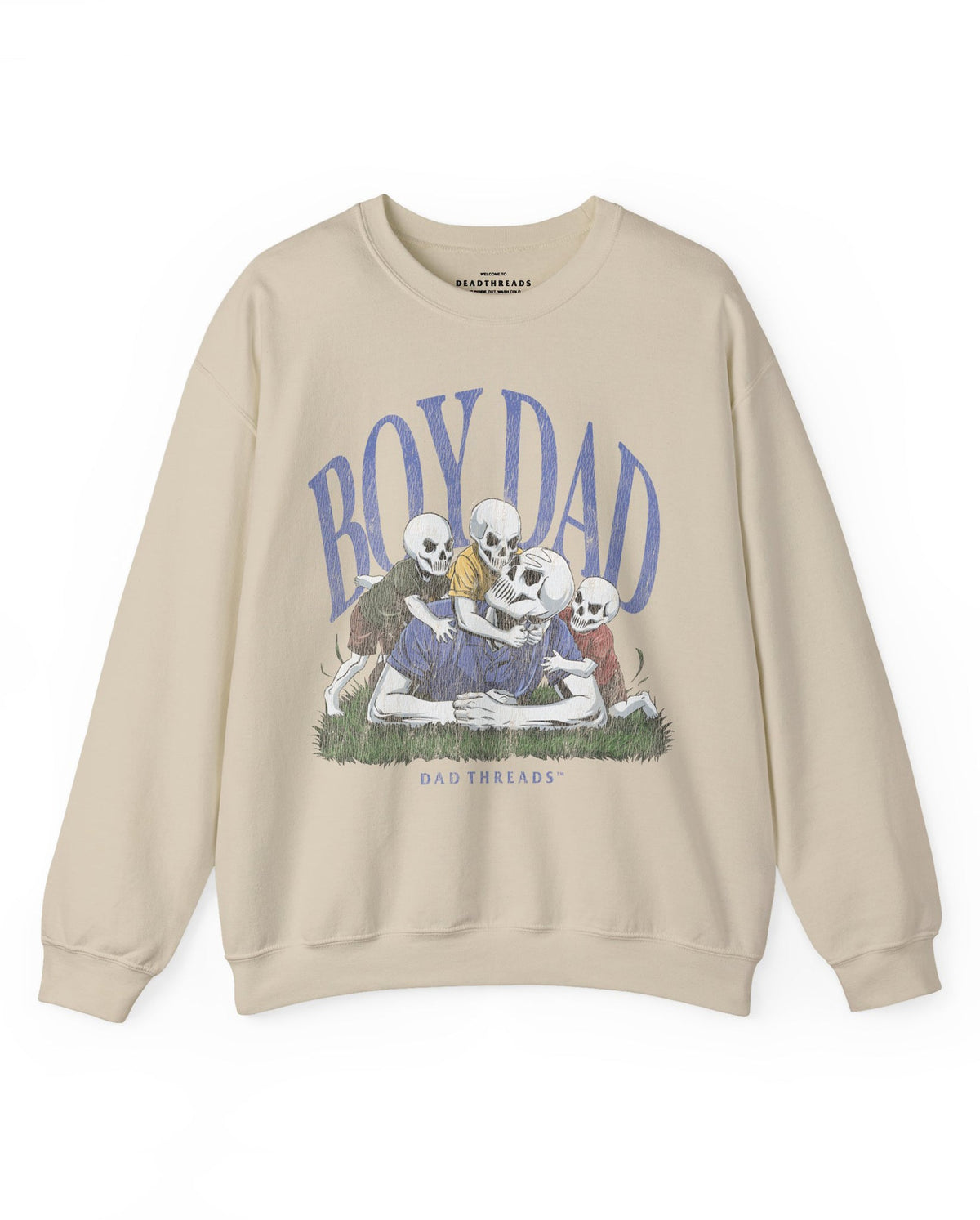 BOY DAD v3 (FULL HOUSE) - CREWNECK SWEATSHIRT – Sweatshirt – Dead Threads Apparel