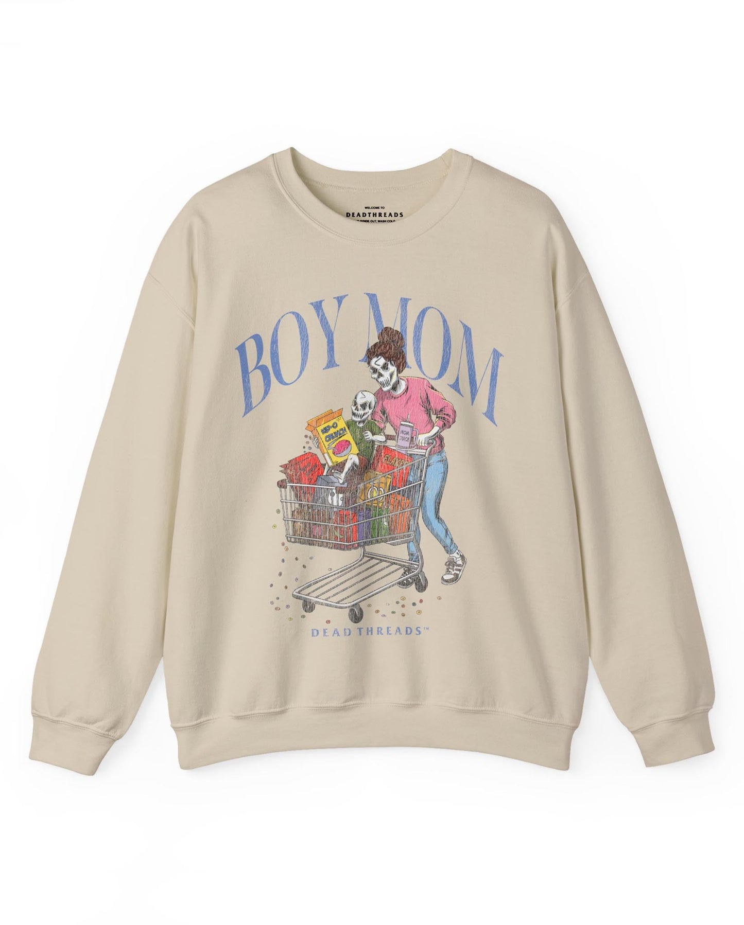 BOY MOM v1 - CREWNECK SWEATSHIRT – Sweatshirt – Dead Threads Apparel