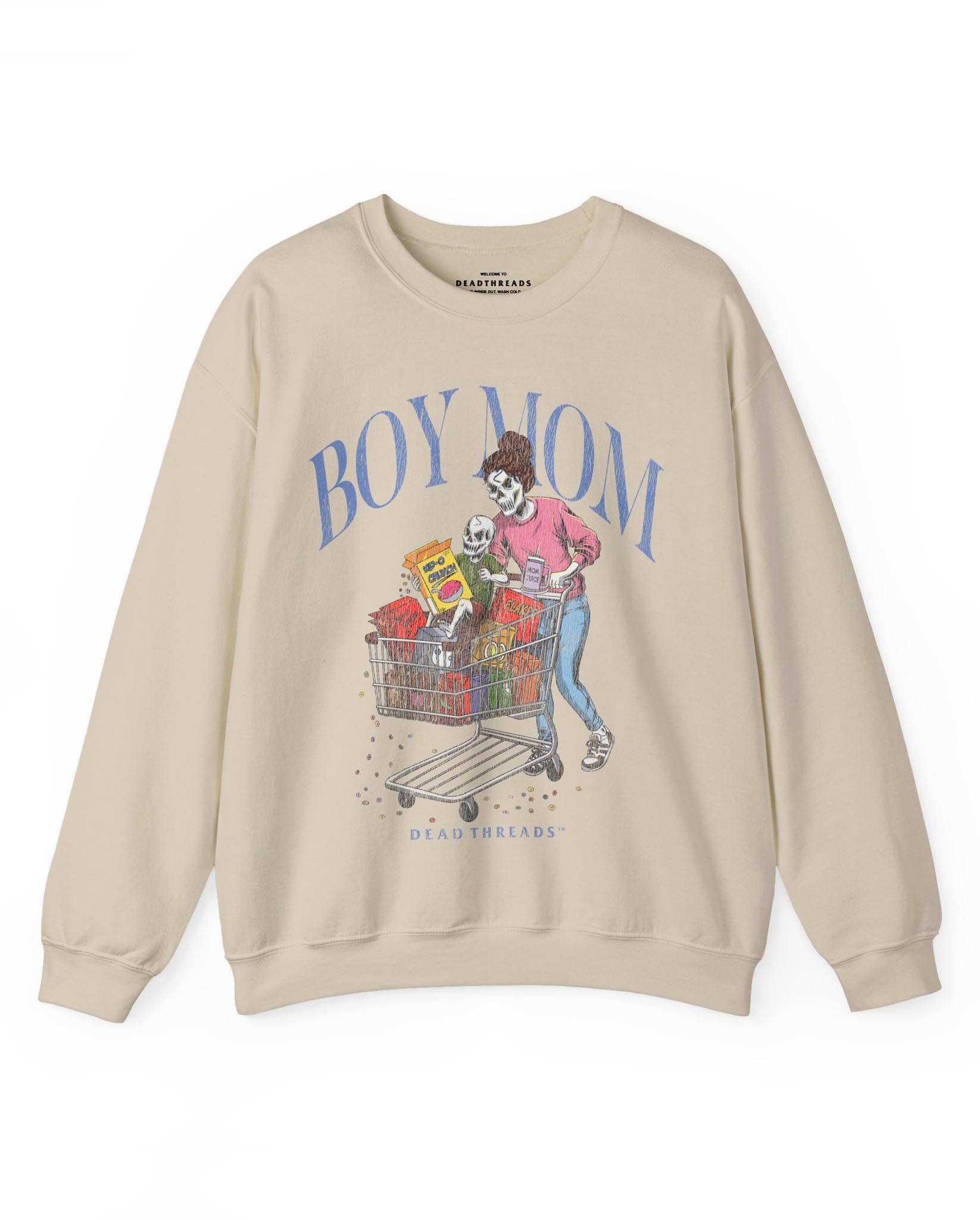 BOY MOM v1 - CREWNECK SWEATSHIRT – Sweatshirt – Dead Threads Apparel