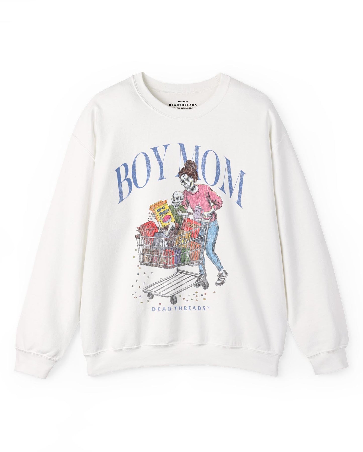 BOY MOM v1 - CREWNECK SWEATSHIRT – Sweatshirt – Dead Threads Apparel