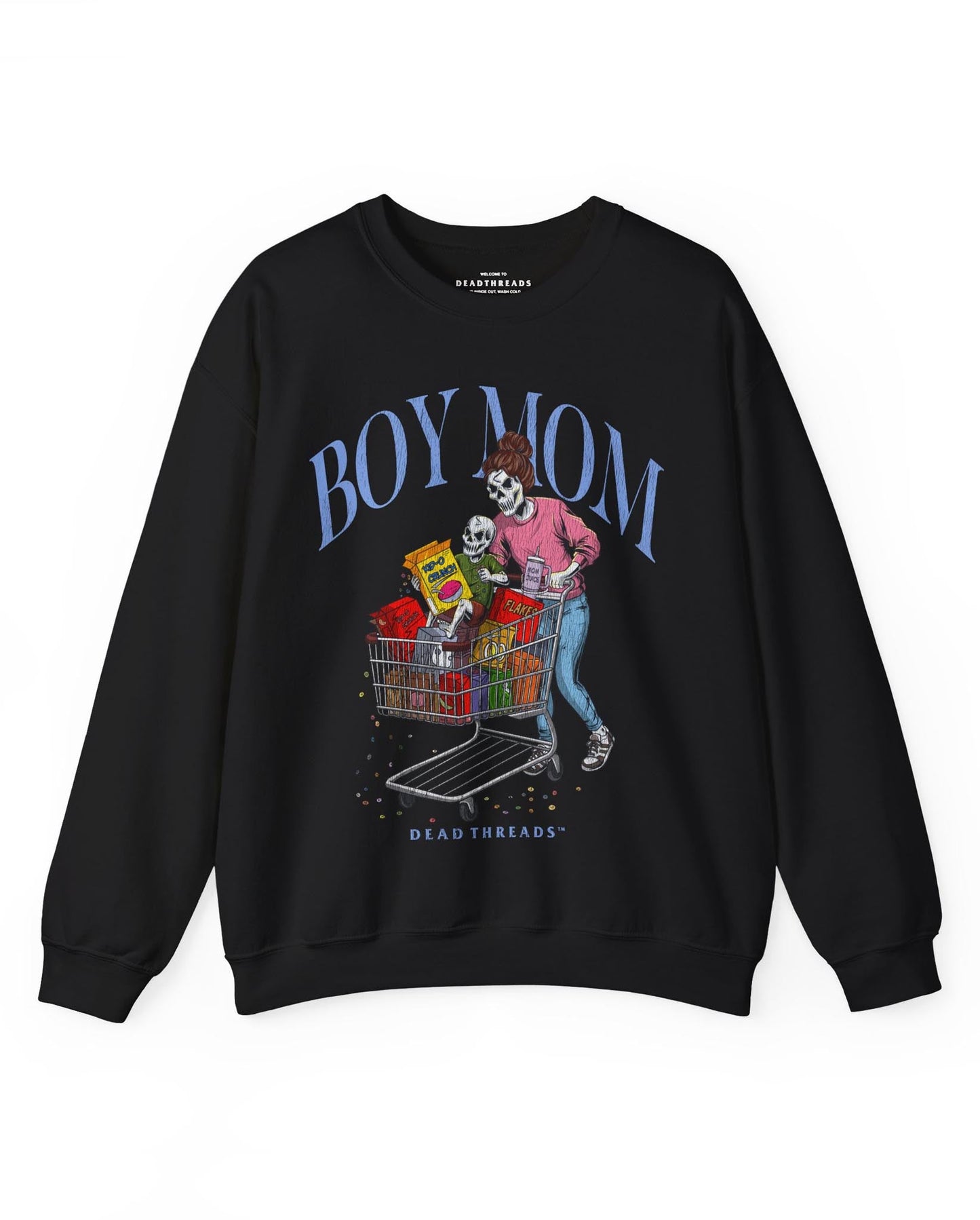 BOY MOM v1 - CREWNECK SWEATSHIRT – Sweatshirt – Dead Threads Apparel
