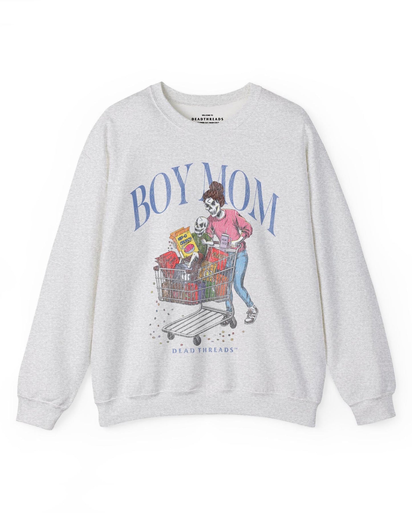 BOY MOM v1 - CREWNECK SWEATSHIRT – Sweatshirt – Dead Threads Apparel