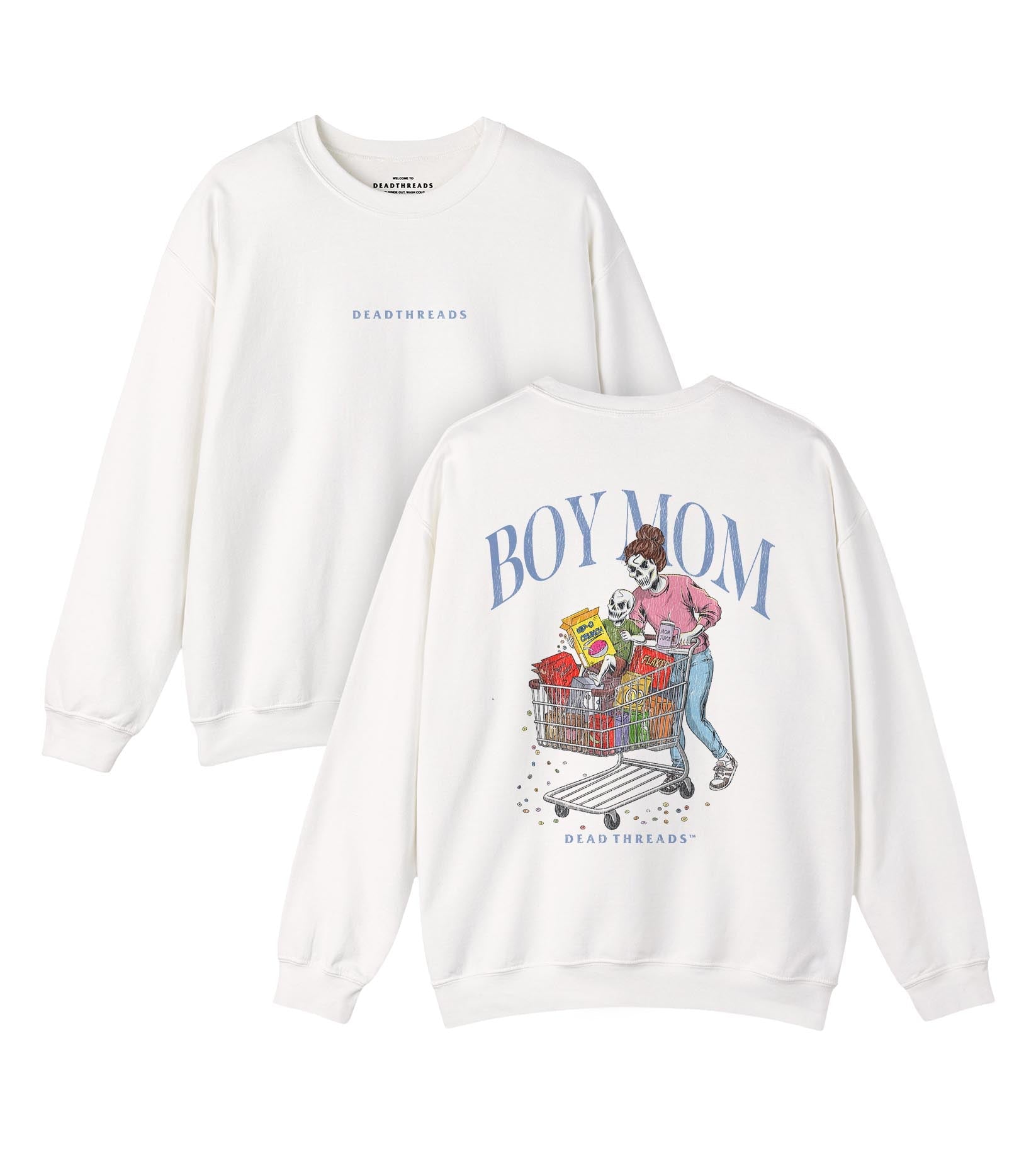 BOY MOM v1 - “DT ESSENTIAL" CREWNECK SWEATSHIRT – Sweatshirt – Dead Threads Apparel