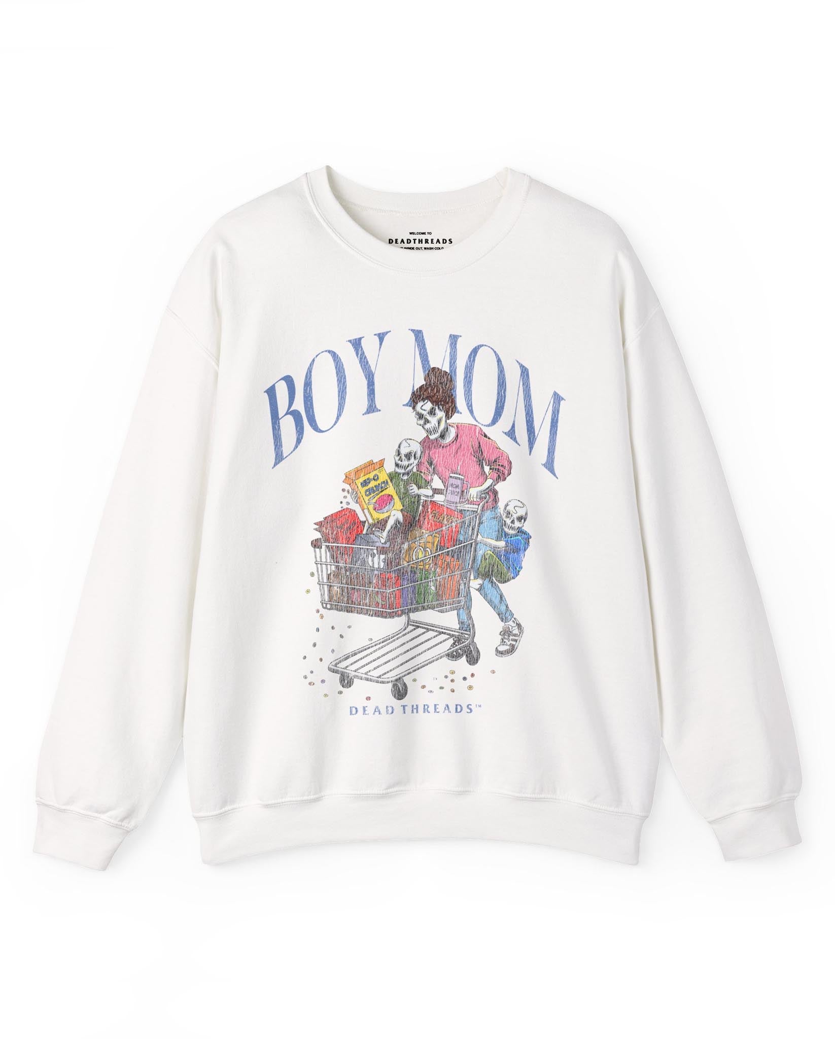 BOY MOM v2 - CREWNECK SWEATSHIRT – Sweatshirt – Dead Threads Apparel