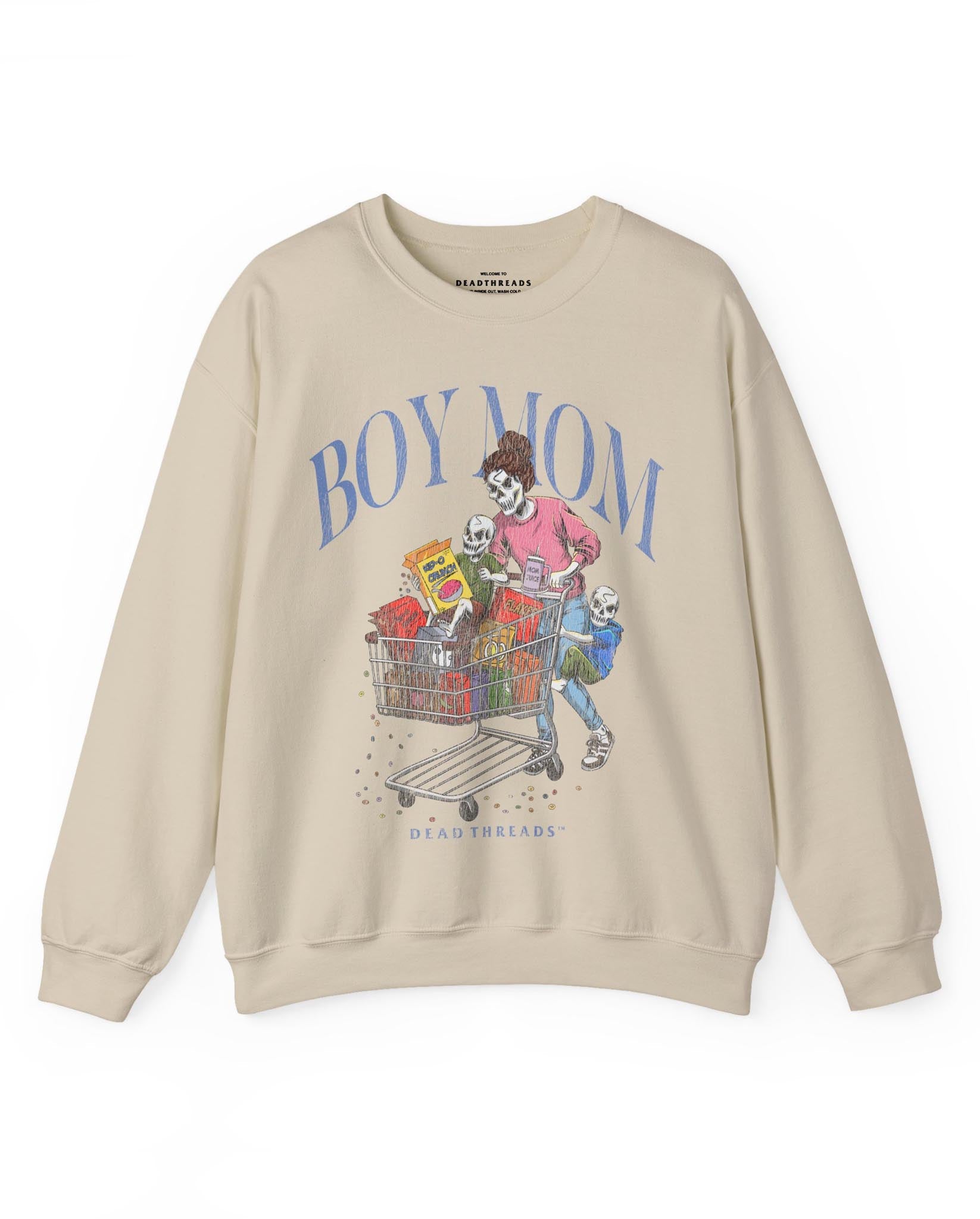 BOY MOM v2 - CREWNECK SWEATSHIRT – Sweatshirt – Dead Threads Apparel
