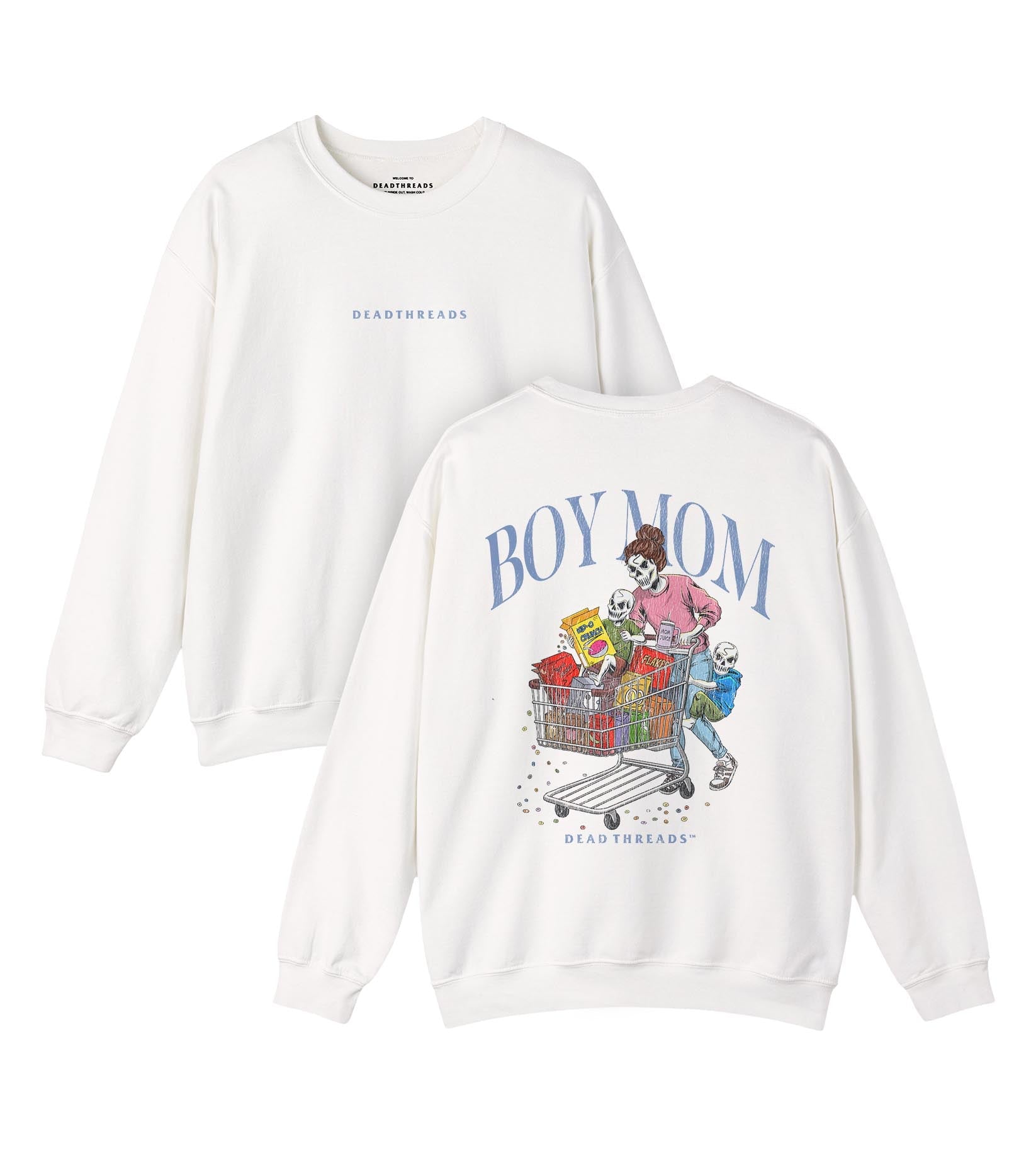 BOY MOM v2 - “DT ESSENTIAL" CREWNECK SWEATSHIRT – Sweatshirt – Dead Threads Apparel