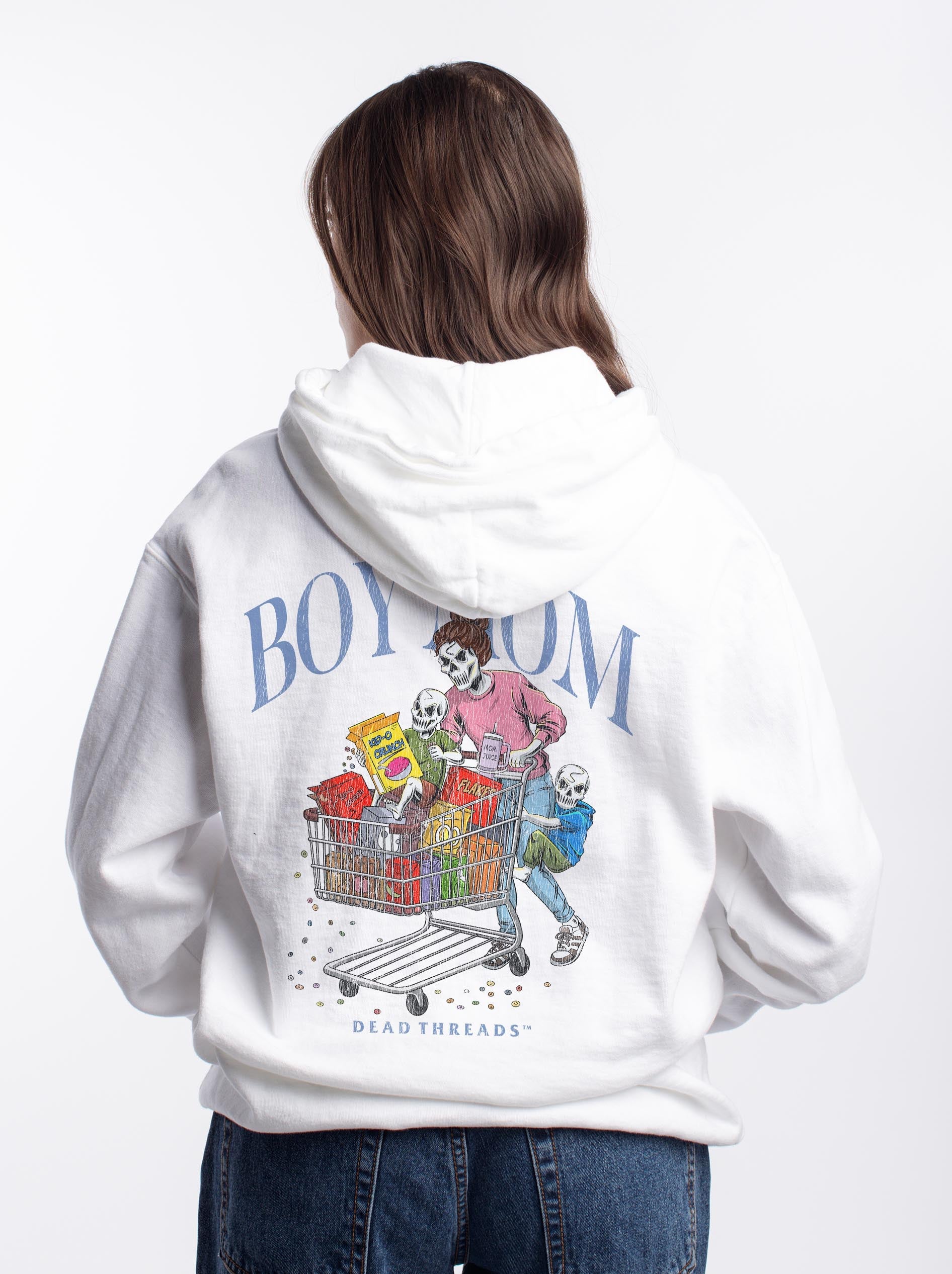 BOY MOM v2 - “DT ESSENTIAL" HOODIE – Hoodie – Dead Threads Apparel