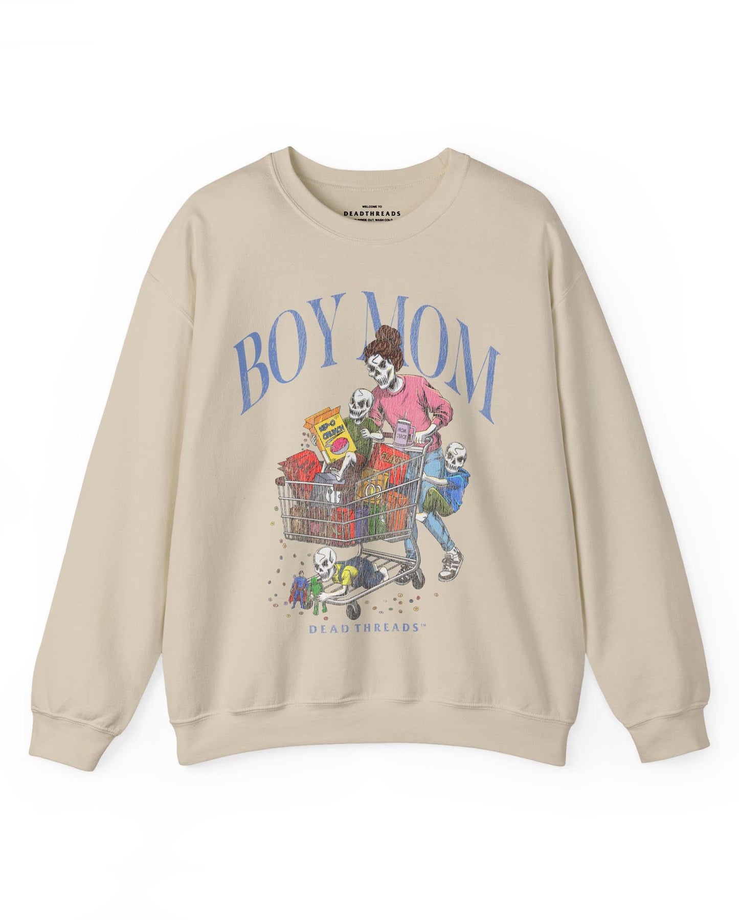 BOY MOM v3 - CREWNECK SWEATSHIRT – Sweatshirt – Dead Threads Apparel