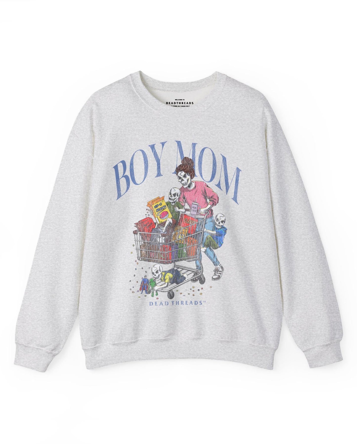 BOY MOM v3 - CREWNECK SWEATSHIRT – Sweatshirt – Dead Threads Apparel