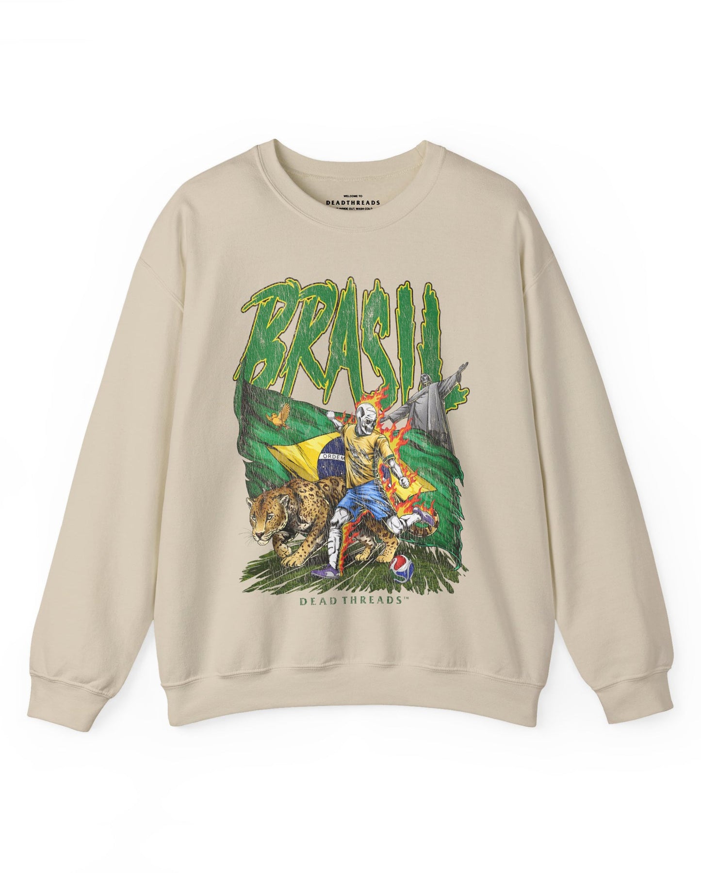 BRASIL SOCCER - CREWNECK SWEATSHIRT – Sweatshirt – Dead Threads Apparel