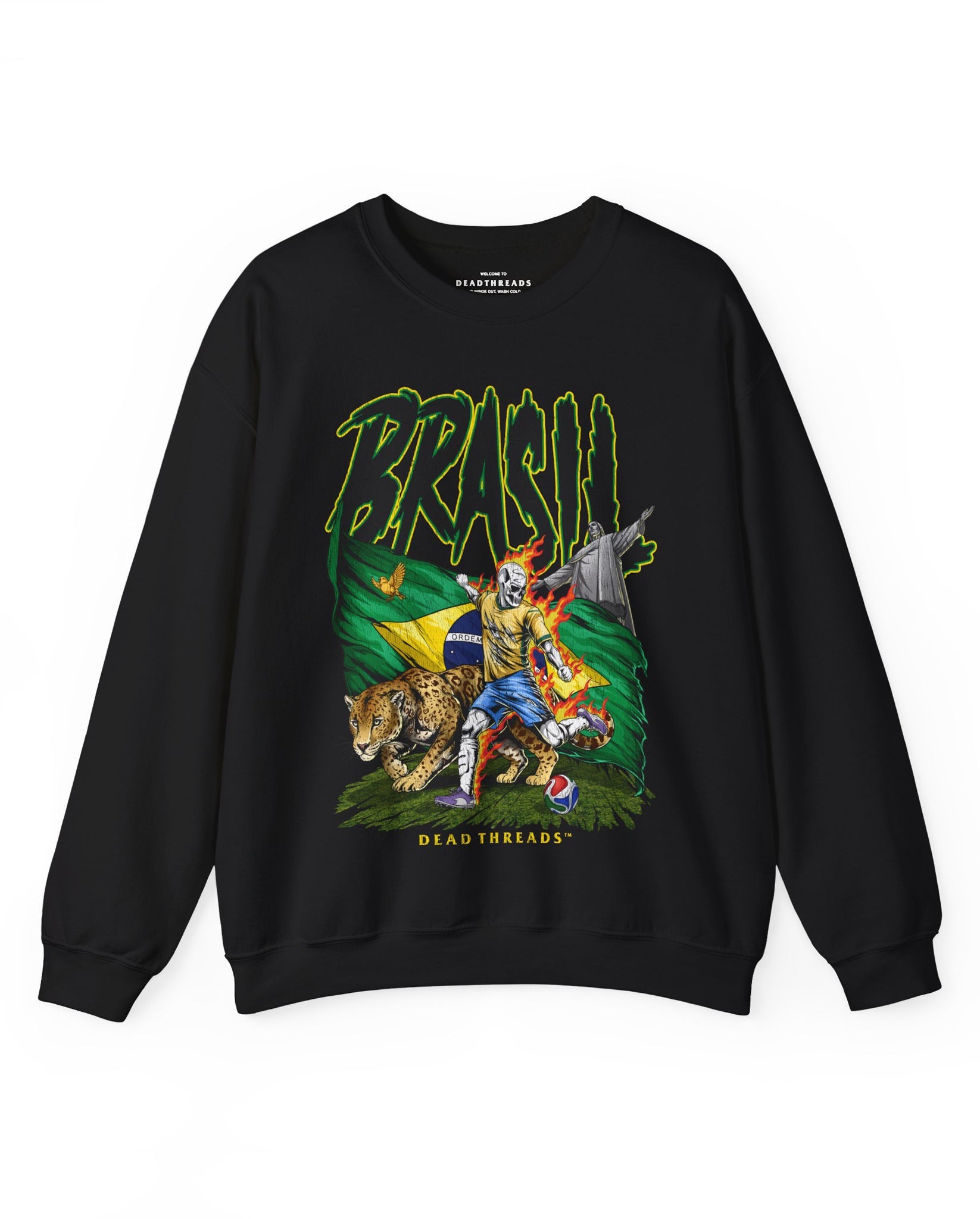 BRASIL SOCCER - CREWNECK SWEATSHIRT – Sweatshirt – Dead Threads Apparel