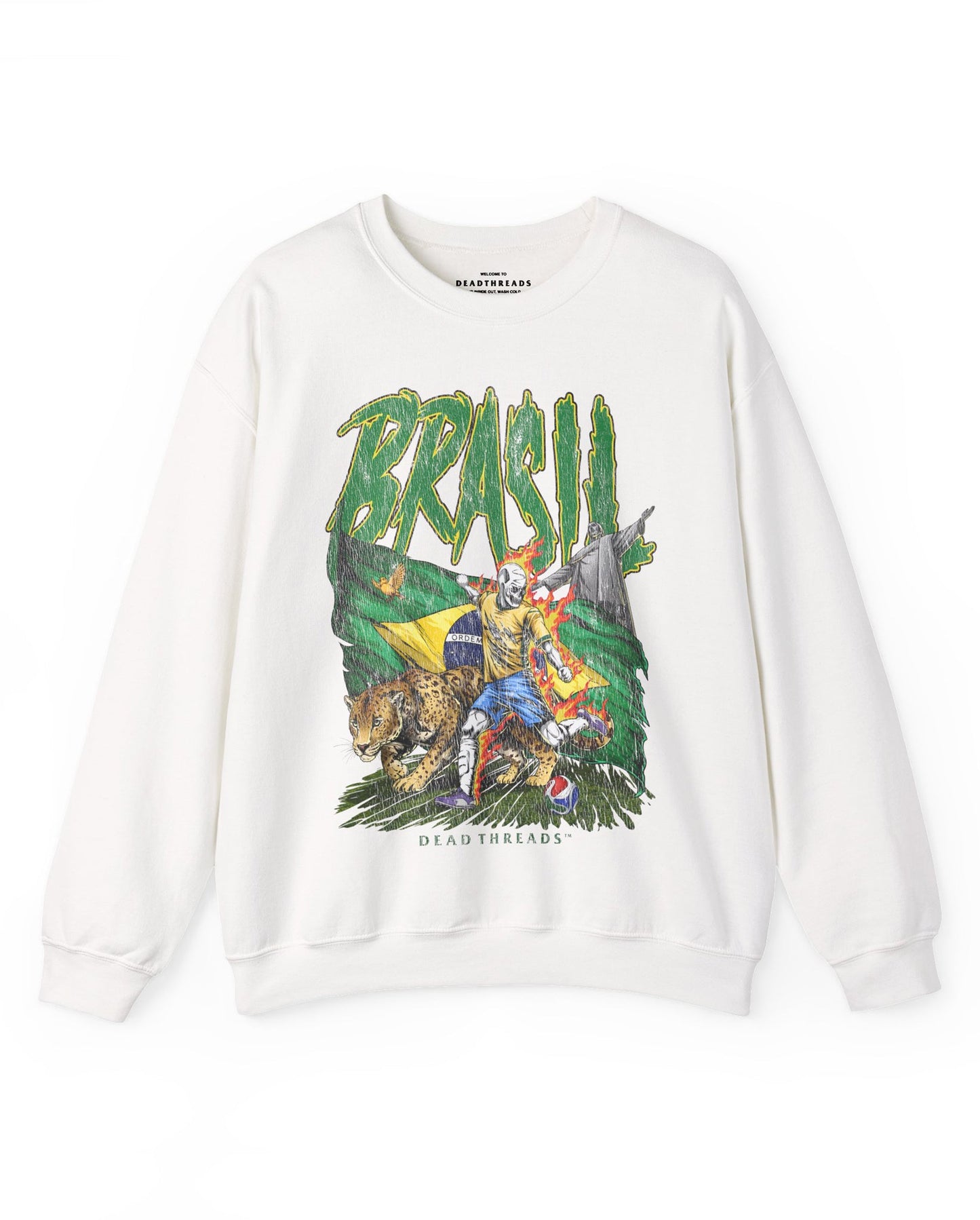 BRASIL SOCCER - CREWNECK SWEATSHIRT – Sweatshirt – Dead Threads Apparel