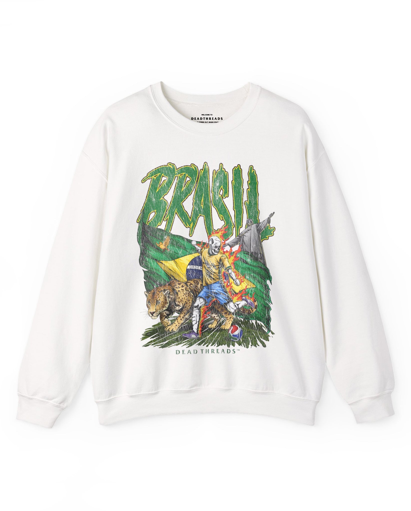 BRASIL SOCCER - CREWNECK SWEATSHIRT – Sweatshirt – Dead Threads Apparel