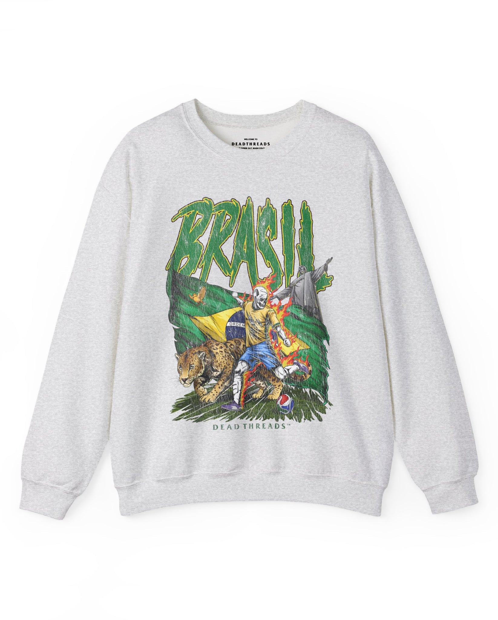 BRASIL SOCCER - CREWNECK SWEATSHIRT – Sweatshirt – Dead Threads Apparel