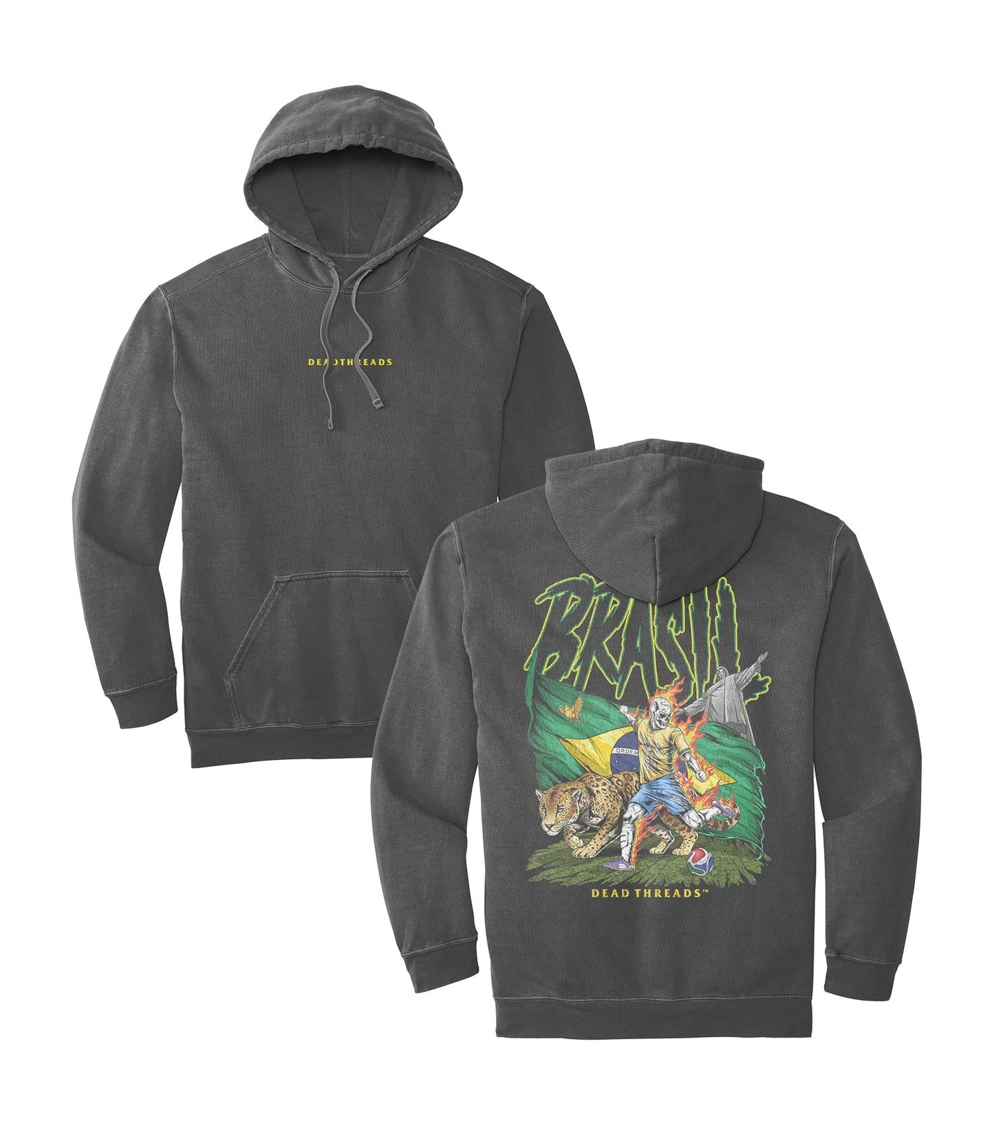 BRASIL SOCCER - “DT ESSENTIAL" HOODIE – Hoodie – Dead Threads Apparel