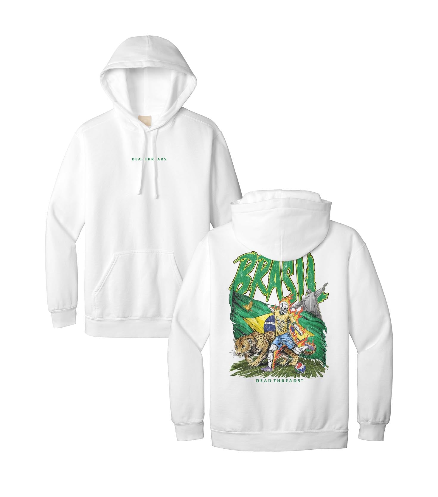 BRASIL SOCCER - “DT ESSENTIAL" HOODIE – Hoodie – Dead Threads Apparel