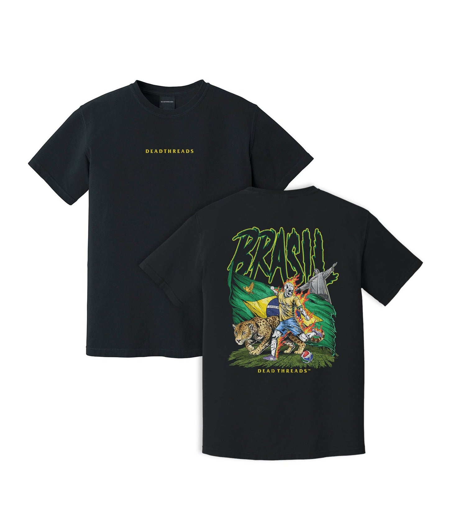 BRASIL SOCCER - “DT ESSENTIAL" PREMIUM T-SHIRT – T-Shirt – Dead Threads Apparel