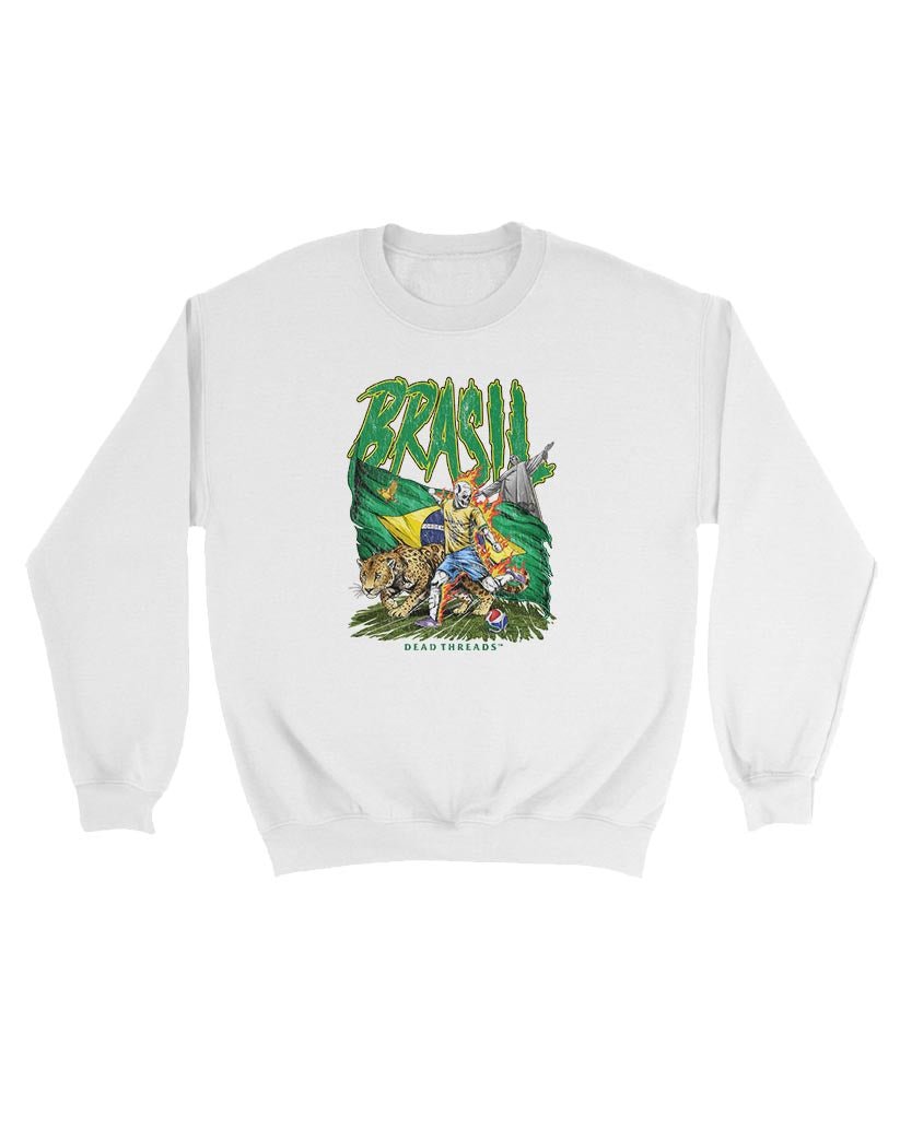 BRASIL SOCCER - KIDS CREWNECK SWEATSHIRT – Kids clothes – Dead Threads Apparel