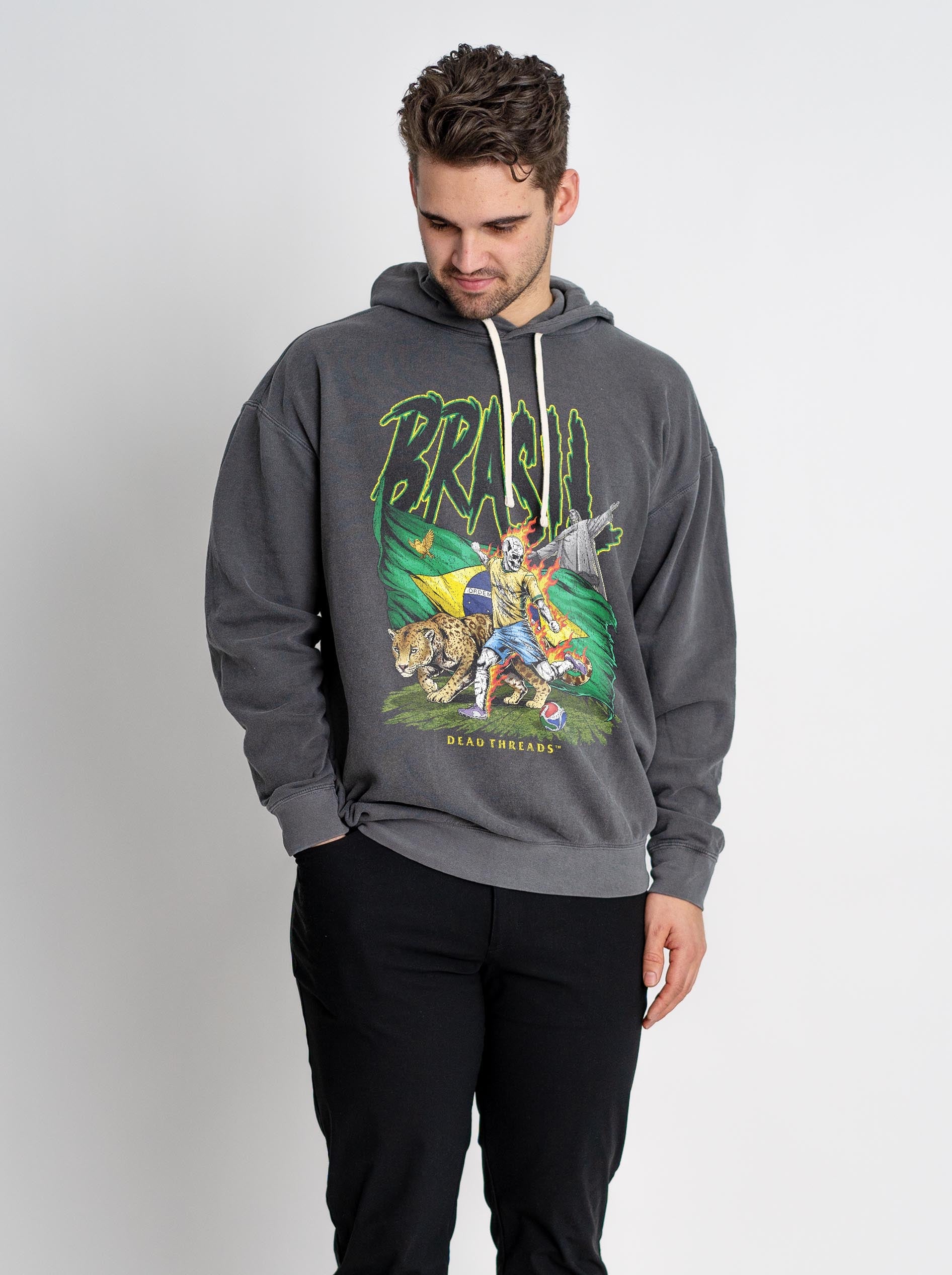 BRASIL SOCCER - LIGHTWEIGHT HOODIE – Lightweight – Dead Threads Apparel