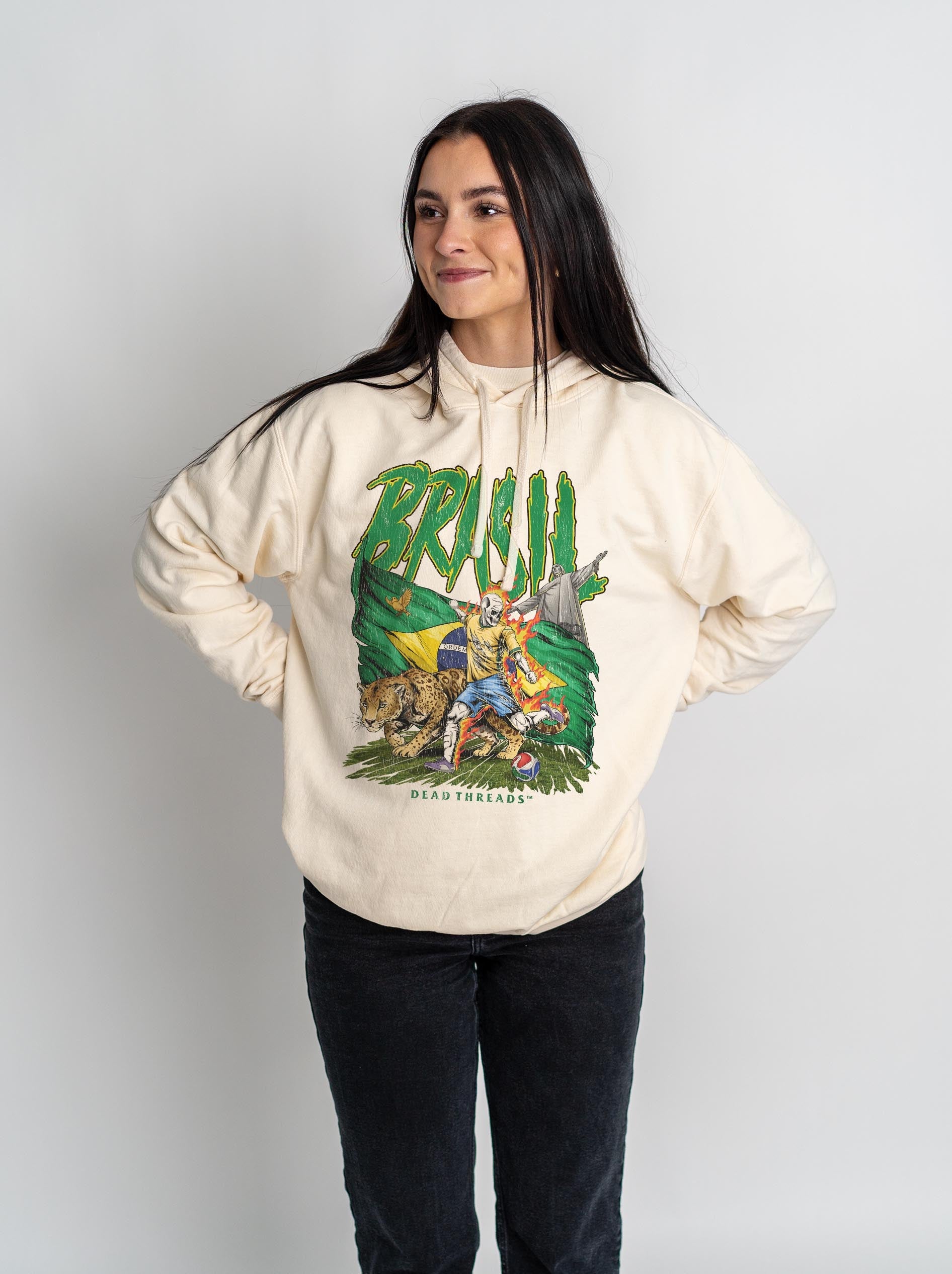 BRASIL SOCCER - LIGHTWEIGHT HOODIE – Lightweight – Dead Threads Apparel