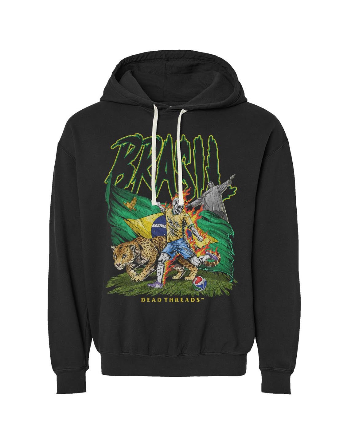 BRASIL SOCCER - LIGHTWEIGHT HOODIE – Lightweight – Dead Threads Apparel