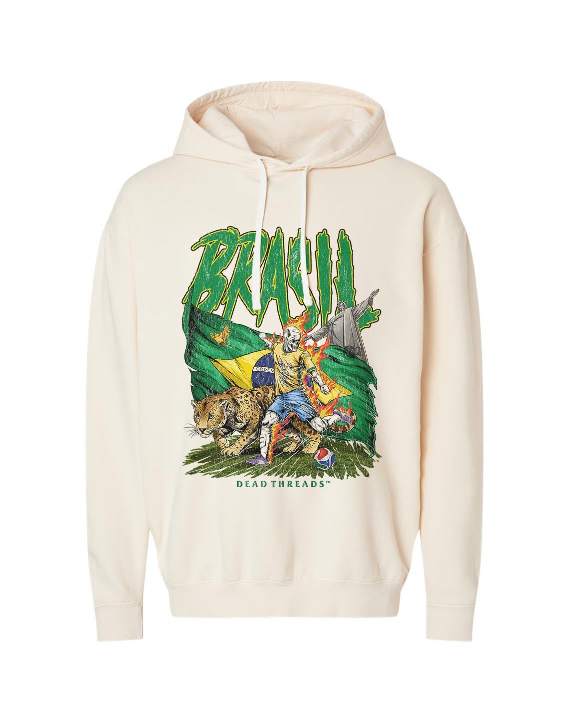BRASIL SOCCER - LIGHTWEIGHT HOODIE – Lightweight – Dead Threads Apparel