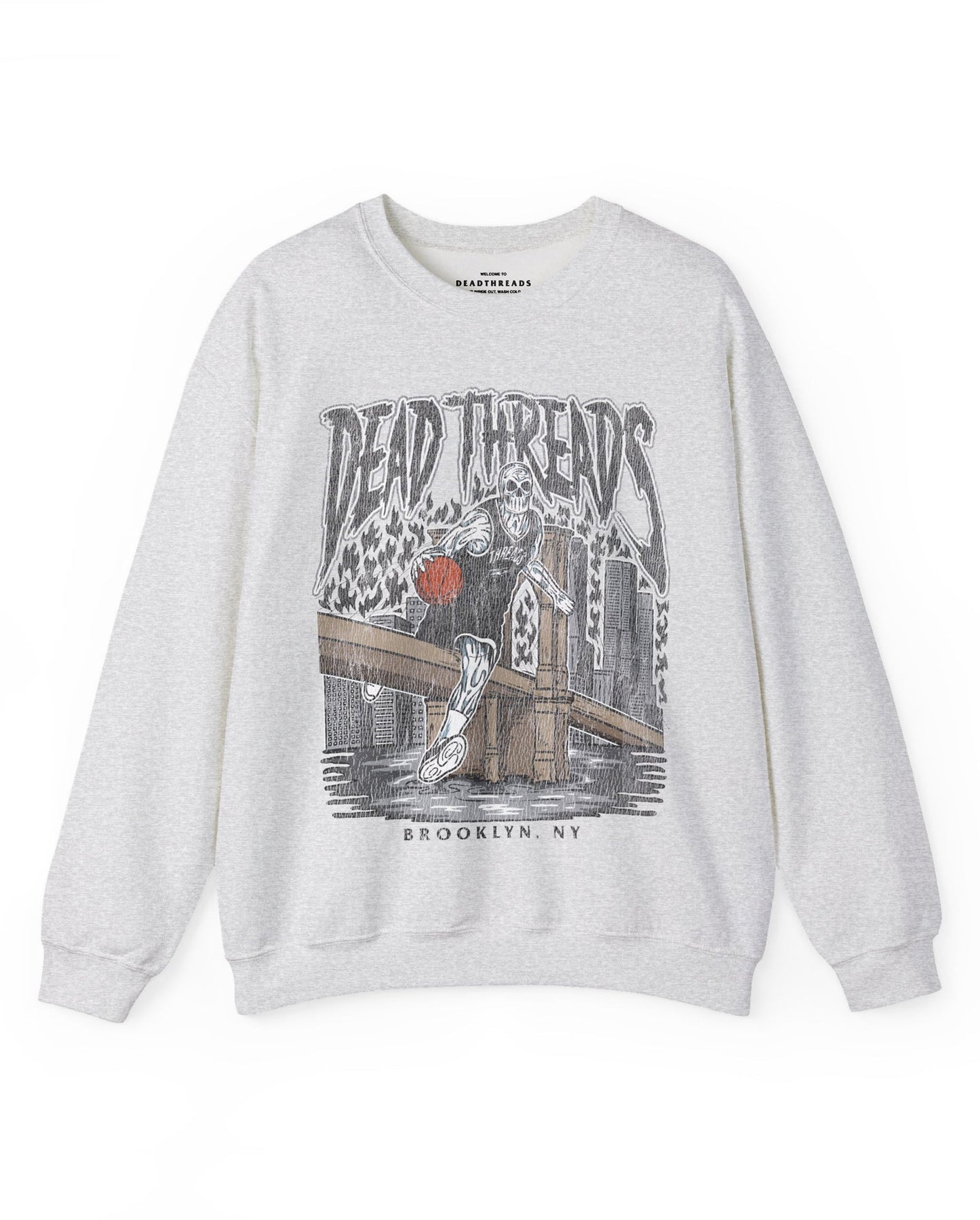 BROOKLYN BASKETBALL - CREWNECK SWEATSHIRT – Sweatshirt – Dead Threads Apparel