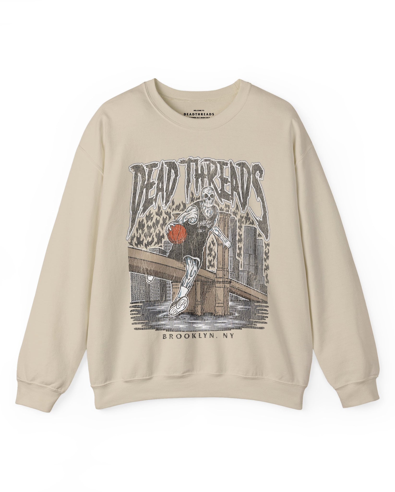 BROOKLYN BASKETBALL - CREWNECK SWEATSHIRT – Sweatshirt – Dead Threads Apparel