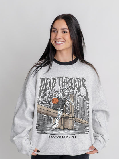 BROOKLYN BASKETBALL - CREWNECK SWEATSHIRT – Sweatshirt – Dead Threads Apparel