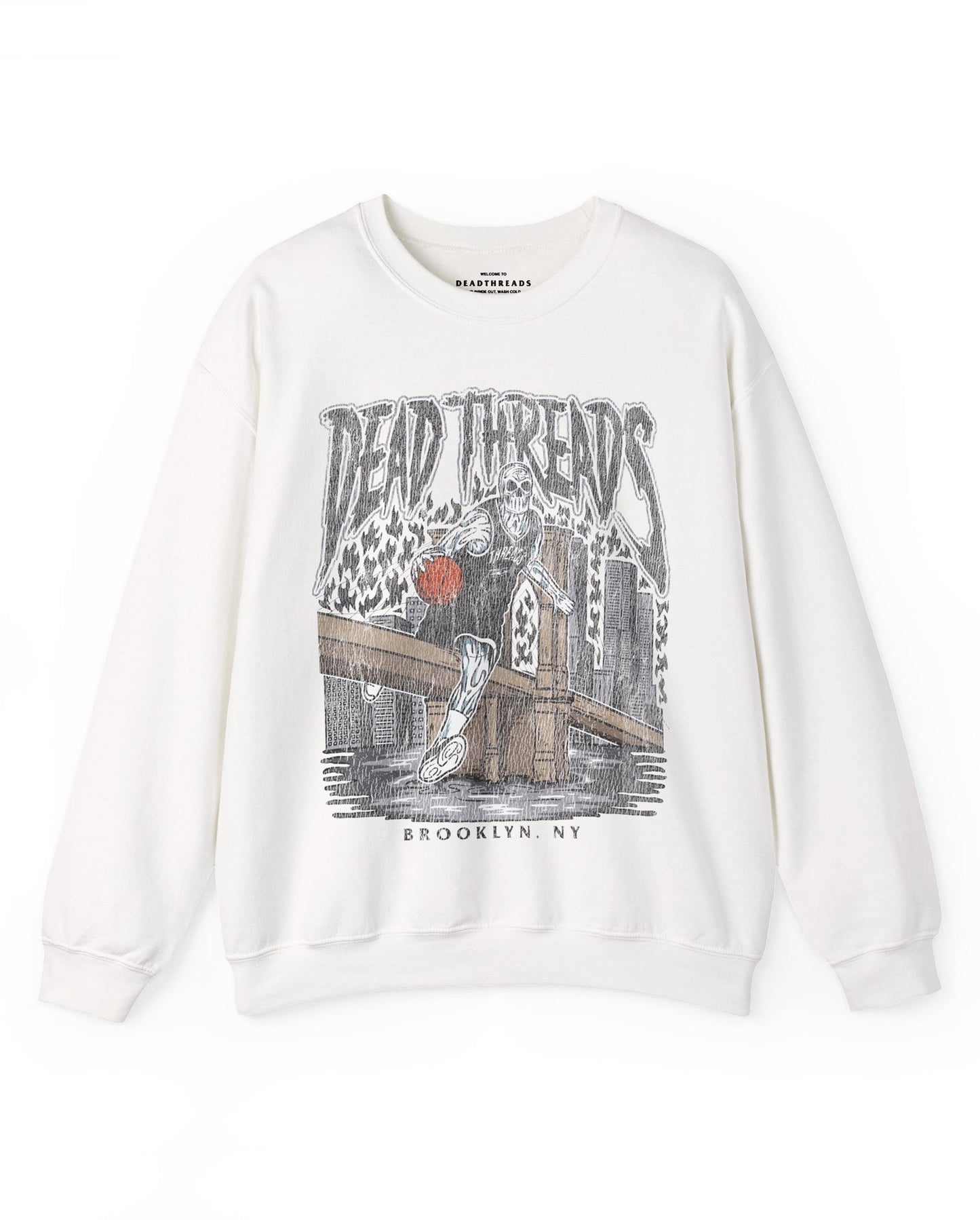 BROOKLYN BASKETBALL - CREWNECK SWEATSHIRT – Sweatshirt – Dead Threads Apparel