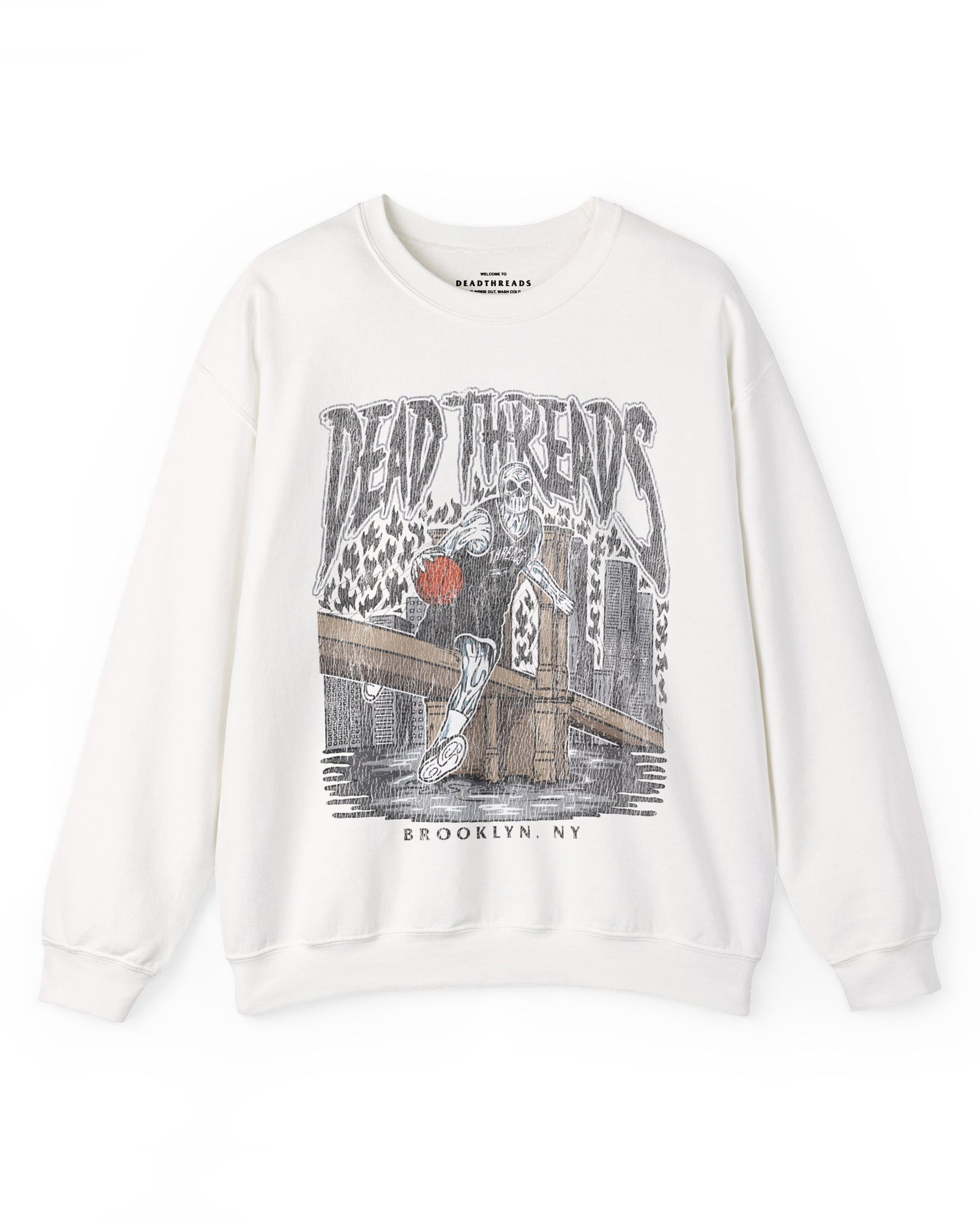 BROOKLYN BASKETBALL - CREWNECK SWEATSHIRT – Sweatshirt – Dead Threads Apparel