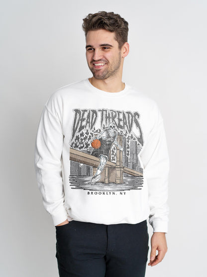 BROOKLYN BASKETBALL - CREWNECK SWEATSHIRT – Sweatshirt – Dead Threads Apparel