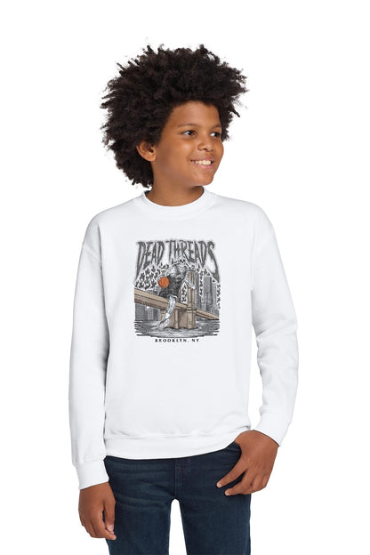 BROOKLYN BASKETBALL - KIDS CREWNECK SWEATSHIRT – Kids clothes – Dead Threads Apparel