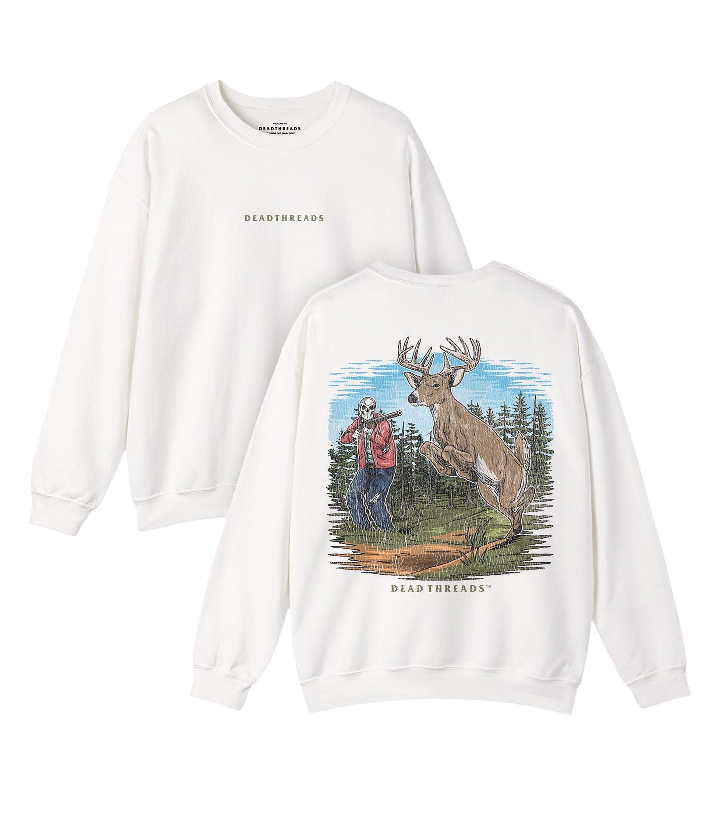 BUCK STOPS HERE - “DT ESSENTIAL" CREWNECK SWEATSHIRT – Sweatshirt – Dead Threads Apparel