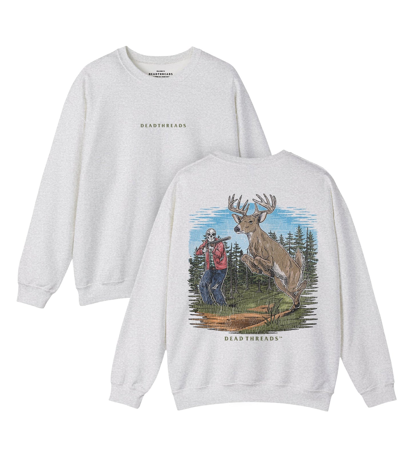 BUCK STOPS HERE - “DT ESSENTIAL" CREWNECK SWEATSHIRT – Sweatshirt – Dead Threads Apparel