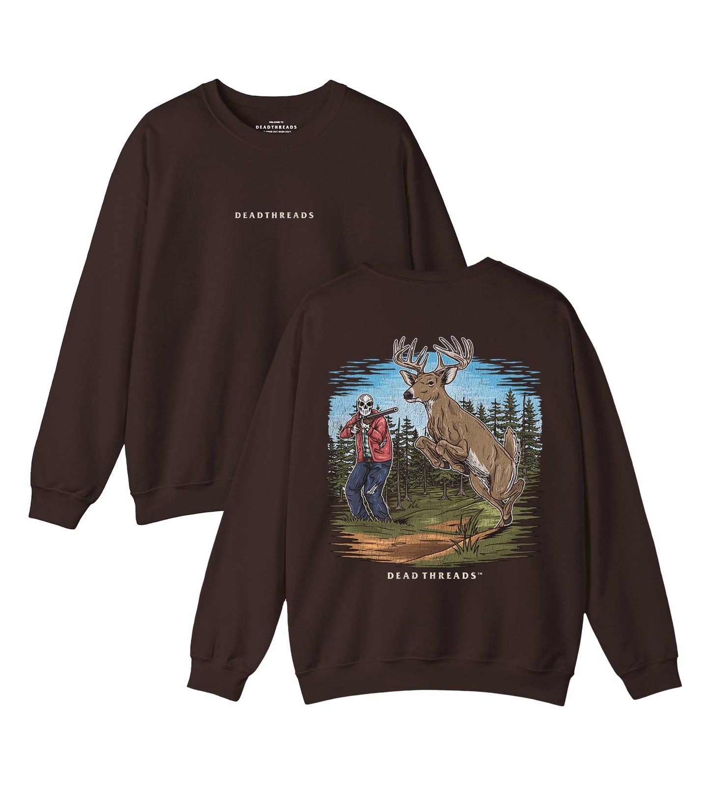BUCK STOPS HERE - “DT ESSENTIAL" CREWNECK SWEATSHIRT – Sweatshirt – Dead Threads Apparel