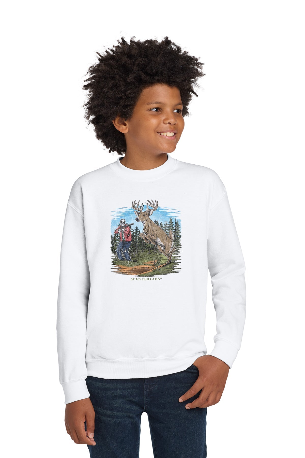 BUCK STOPS HERE KIDS CREWNECK SWEATSHIRT – Kids clothes – Dead Threads Apparel