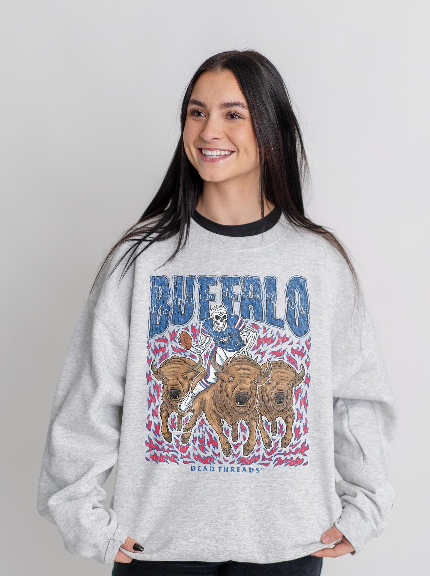 BUFFALO FOOTBALL v1 CREWNECK SWEATSHIRT – Sweatshirt – Dead Threads Apparel