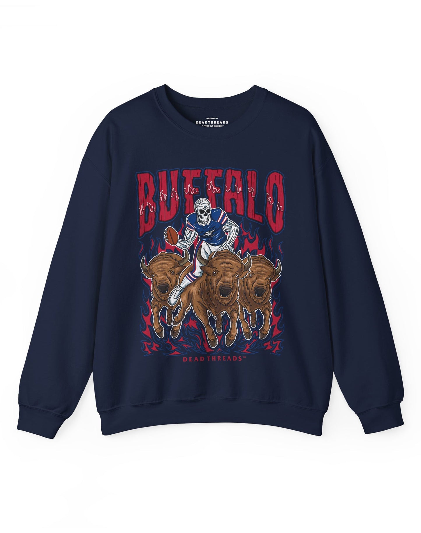 BUFFALO FOOTBALL v1 CREWNECK SWEATSHIRT – Sweatshirt – Dead Threads Apparel
