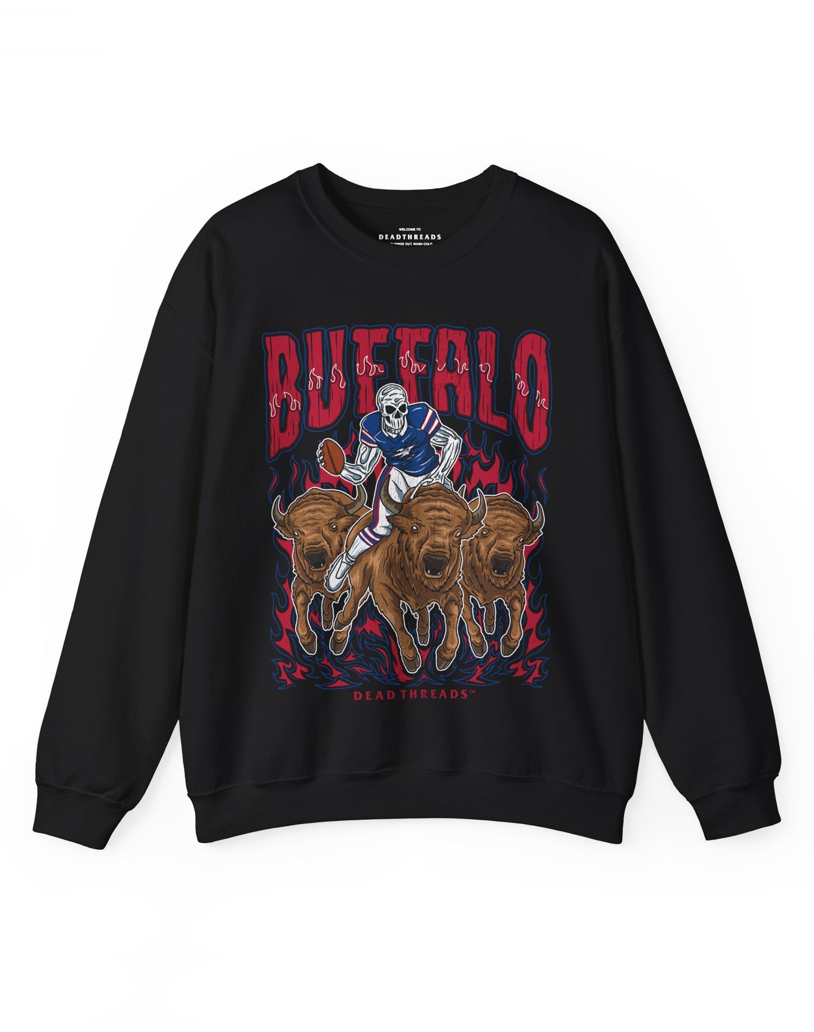 BUFFALO FOOTBALL v1 CREWNECK SWEATSHIRT – Sweatshirt – Dead Threads Apparel