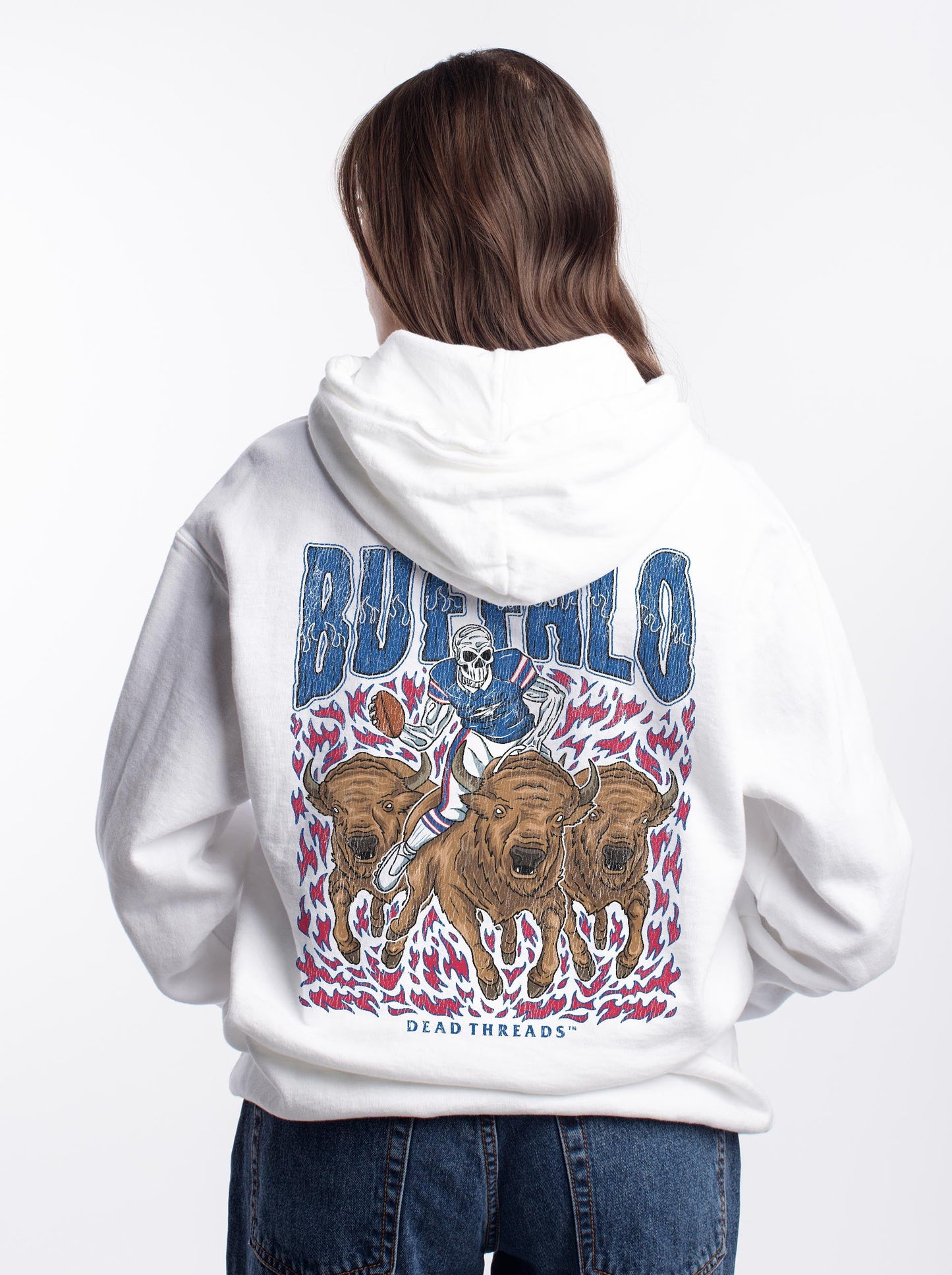 BUFFALO FOOTBALL v1 - “DT ESSENTIAL" HOODIE – Hoodie – Dead Threads Apparel