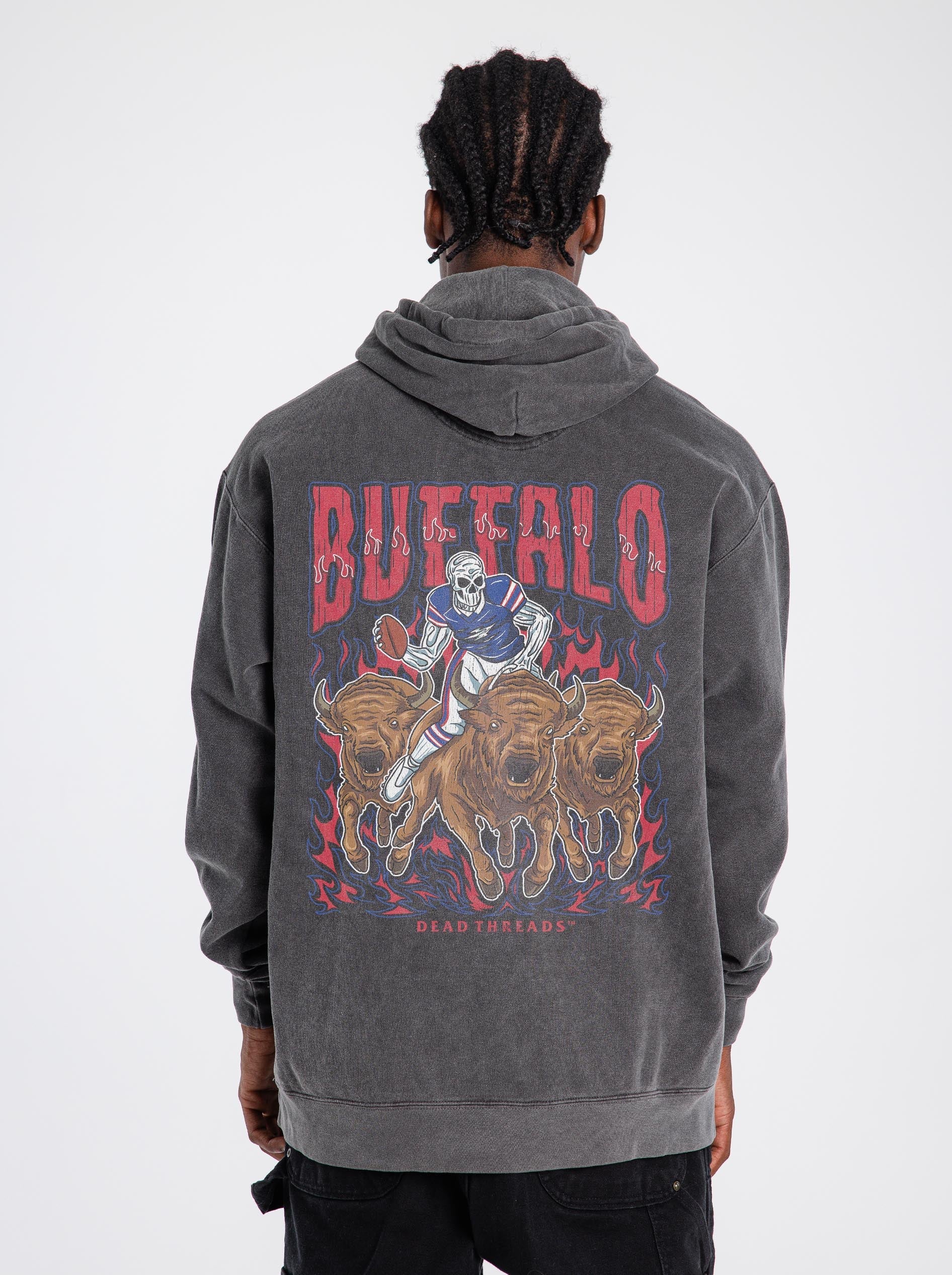 BUFFALO FOOTBALL v1 - “DT ESSENTIAL" HOODIE – Hoodie – Dead Threads Apparel