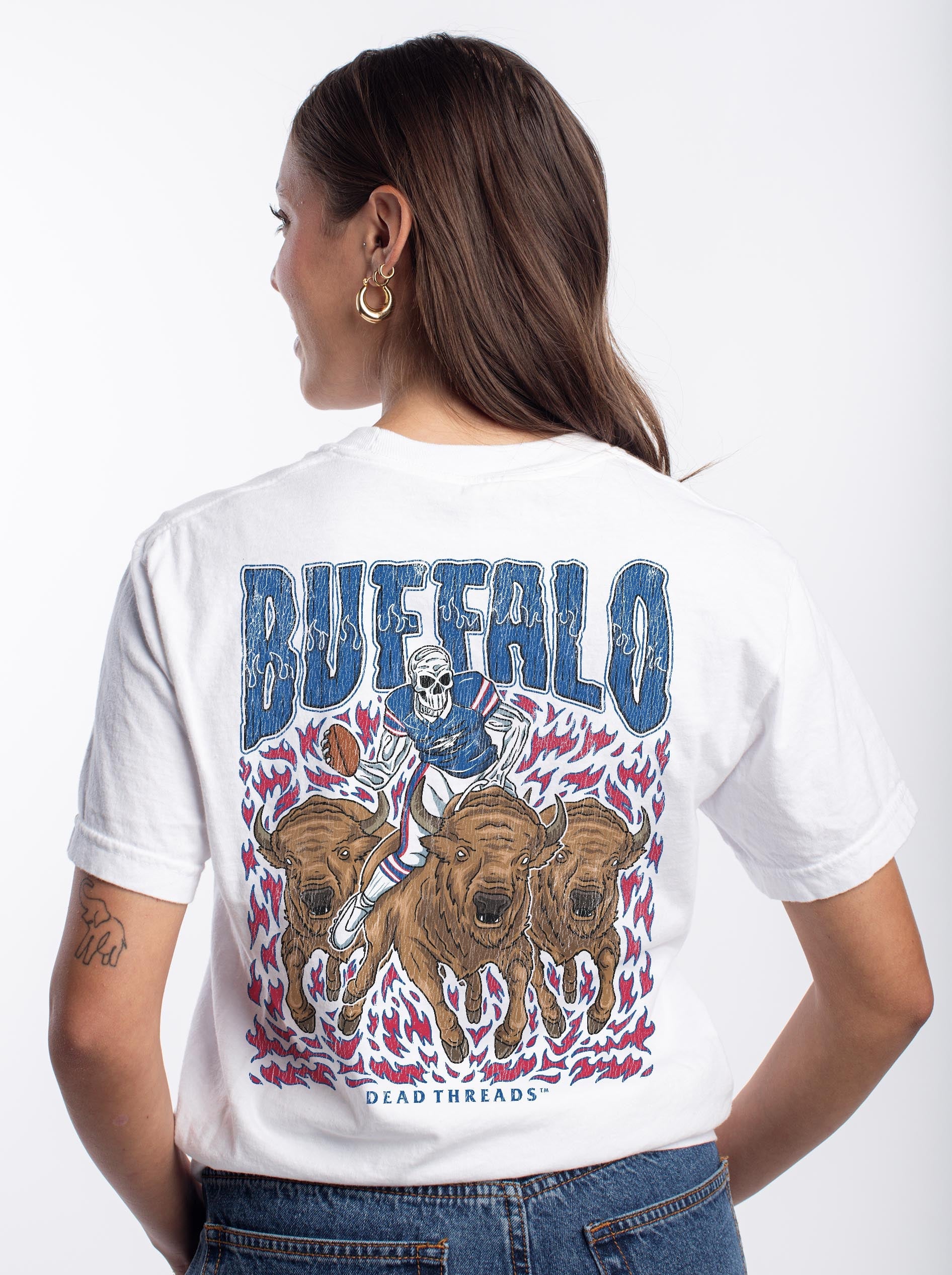 BUFFALO FOOTBALL v1 - “DT ESSENTIAL" PREMIUM T - SHIRT – T-Shirt – Dead Threads Apparel