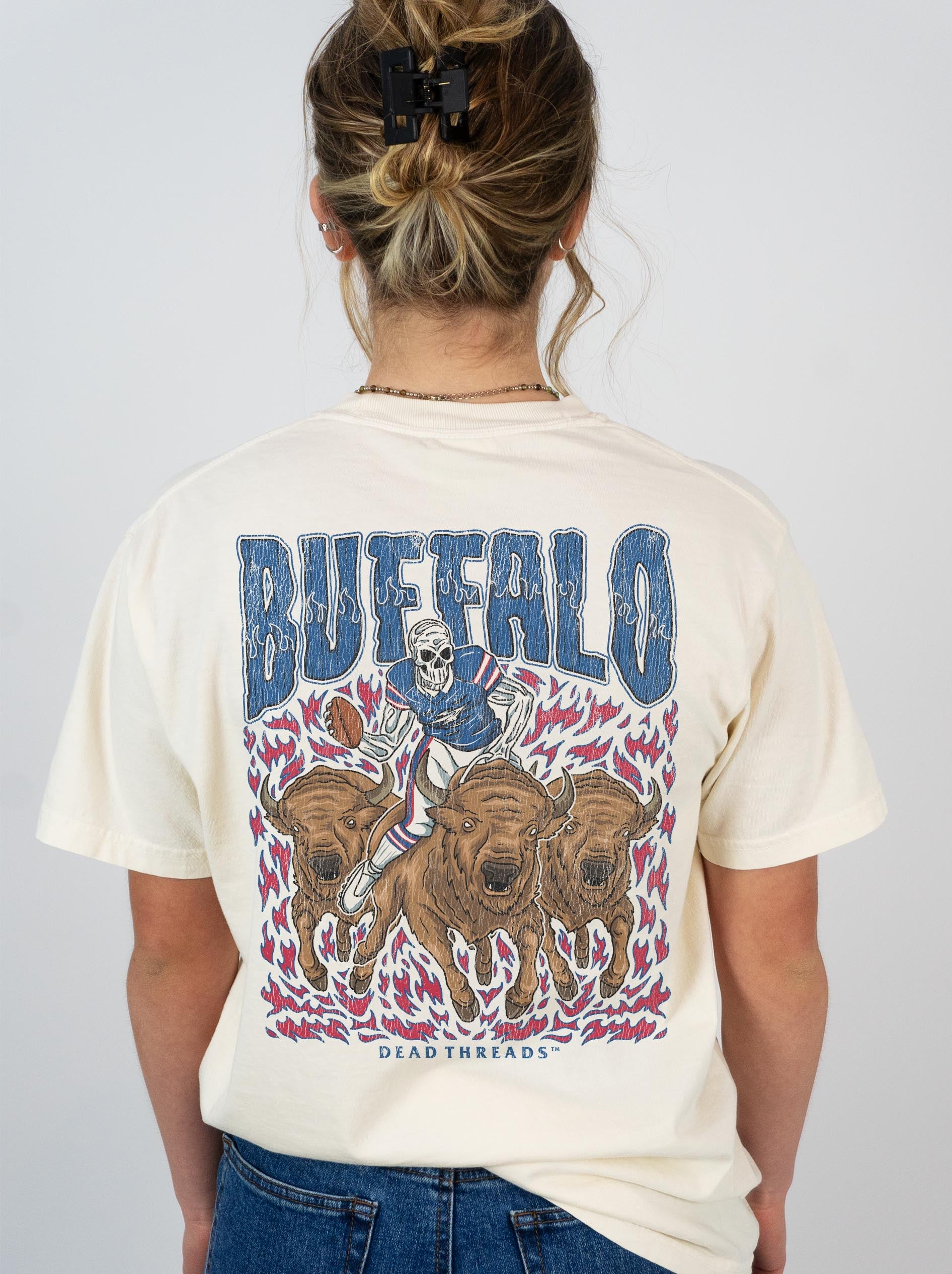 BUFFALO FOOTBALL v1 - “DT ESSENTIAL" PREMIUM T - SHIRT – T-Shirt – Dead Threads Apparel