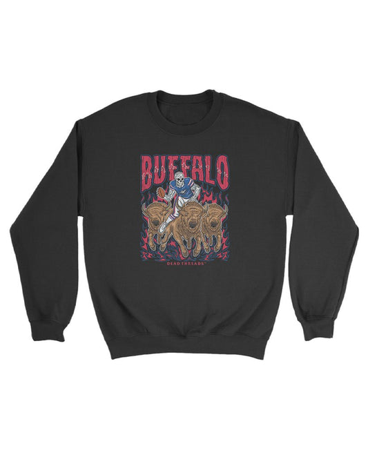 BUFFALO FOOTBALL v1 KIDS CREWNECK SWEATSHIRT – Kids clothes – Dead Threads Apparel
