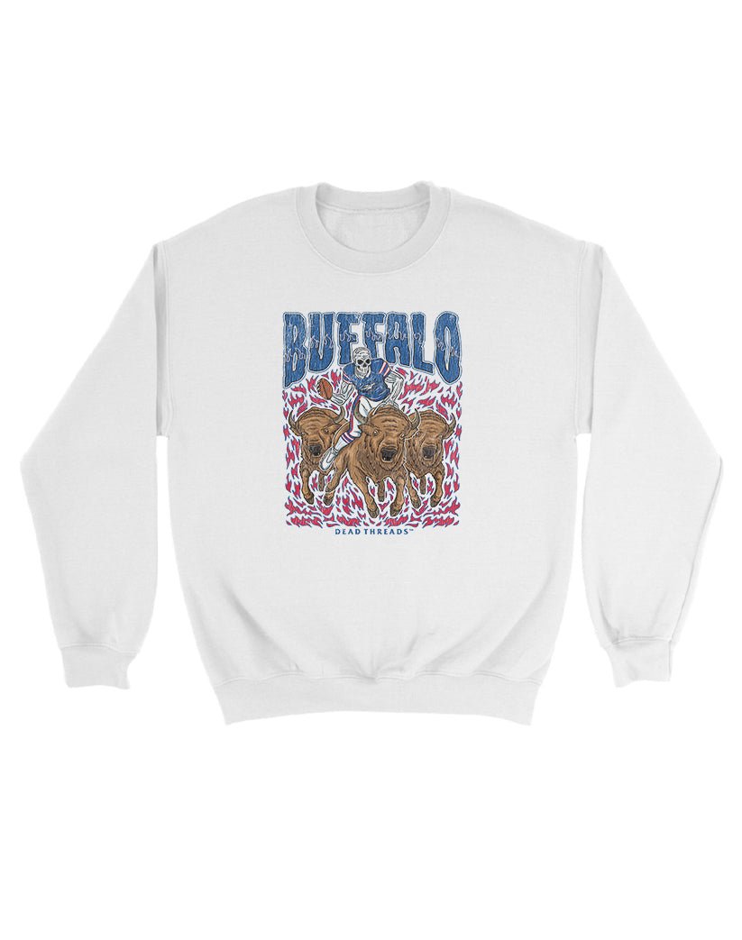 BUFFALO FOOTBALL v1 KIDS CREWNECK SWEATSHIRT – Kids clothes – Dead Threads Apparel