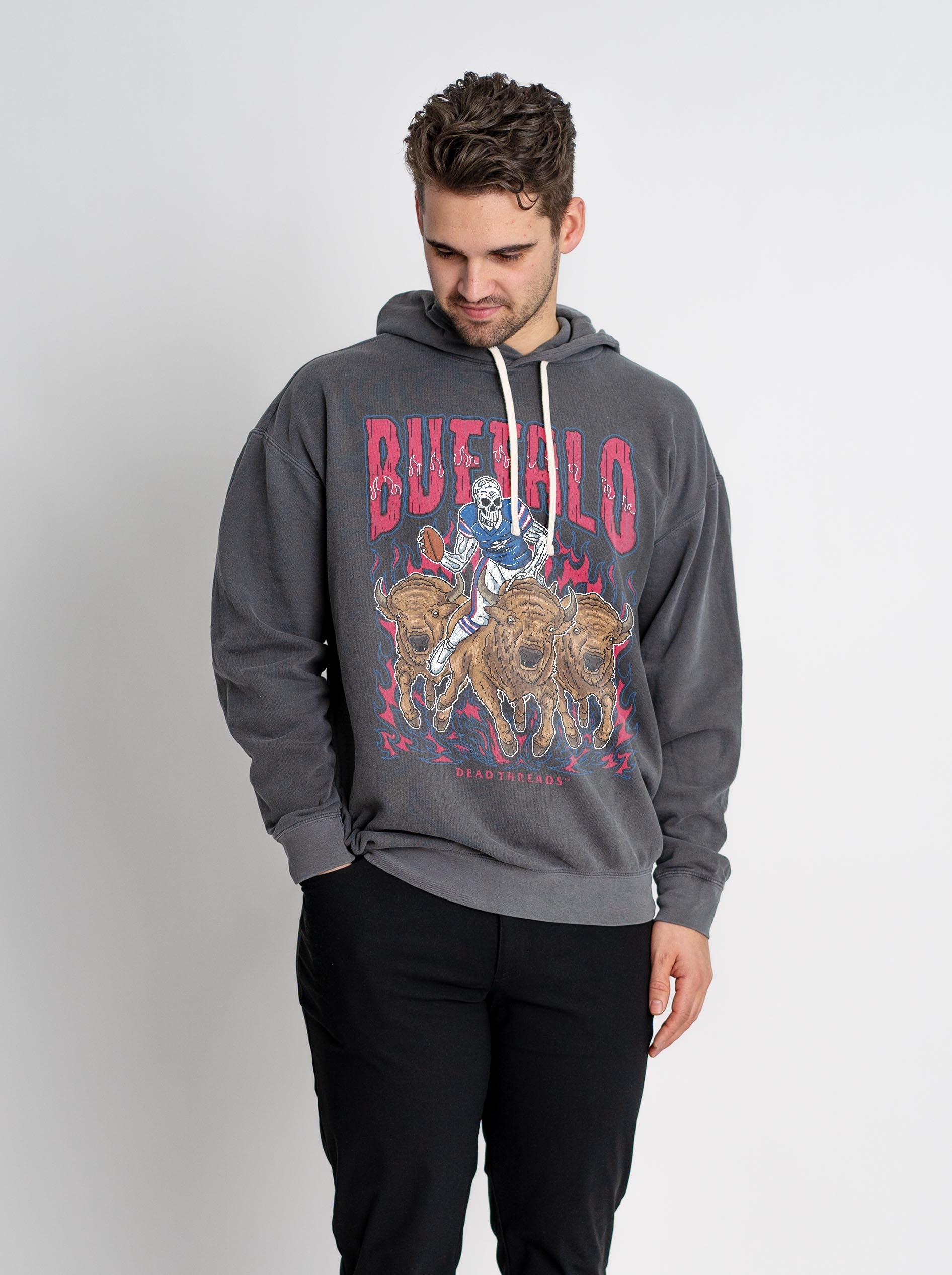 BUFFALO FOOTBALL v1 - LIGHTWEIGHT HOODIE – Lightweight – Dead Threads Apparel