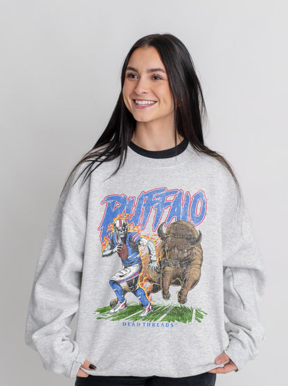 BUFFALO FOOTBALL v2 CREWNECK SWEATSHIRT – Sweatshirt – Dead Threads Apparel