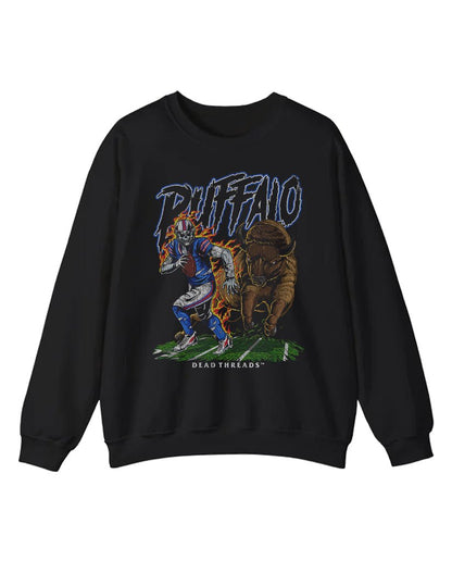 BUFFALO FOOTBALL v2 CREWNECK SWEATSHIRT – Sweatshirt – Dead Threads Apparel